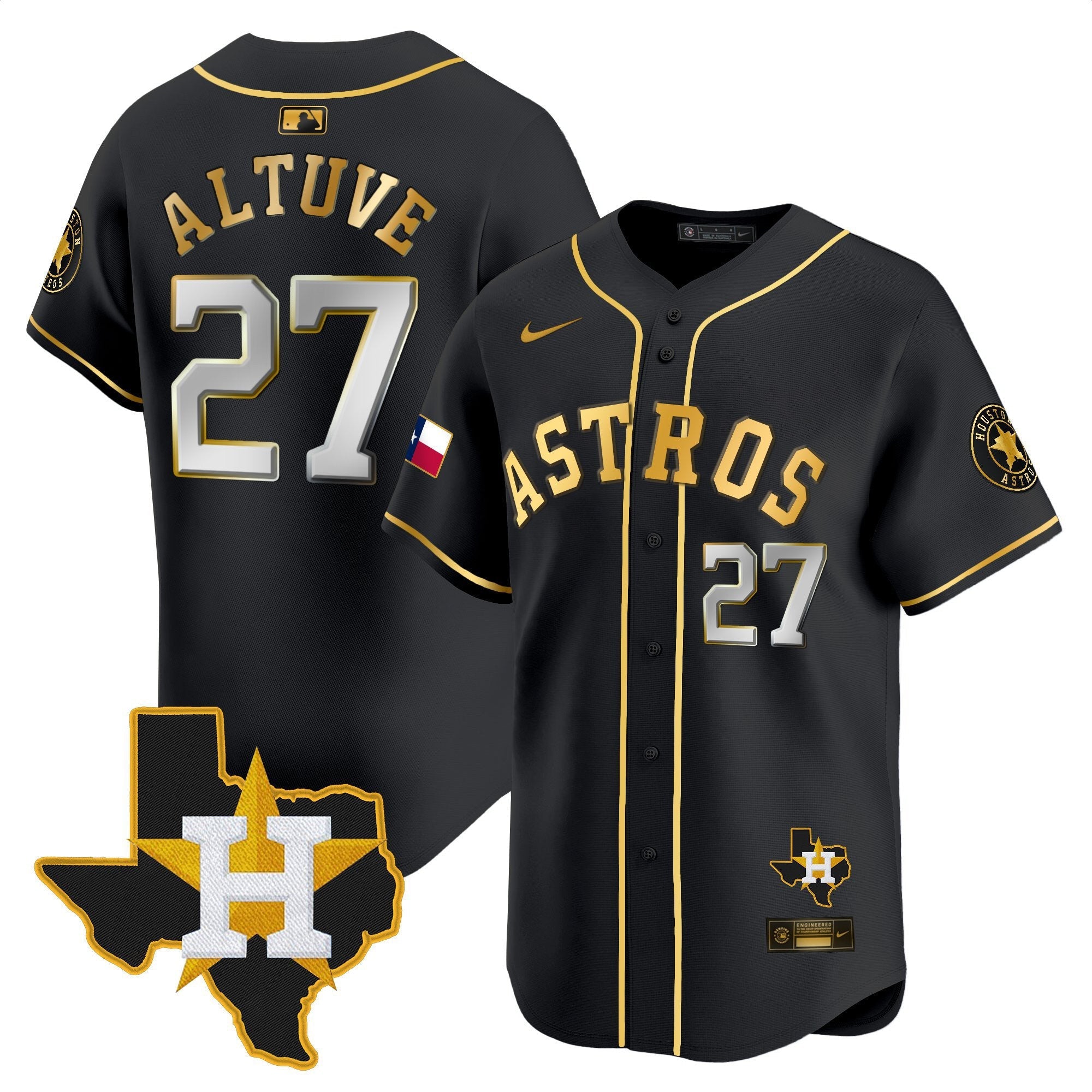 HAS Texas Patch Vapor Premier Limited Jersey - All Stitched
