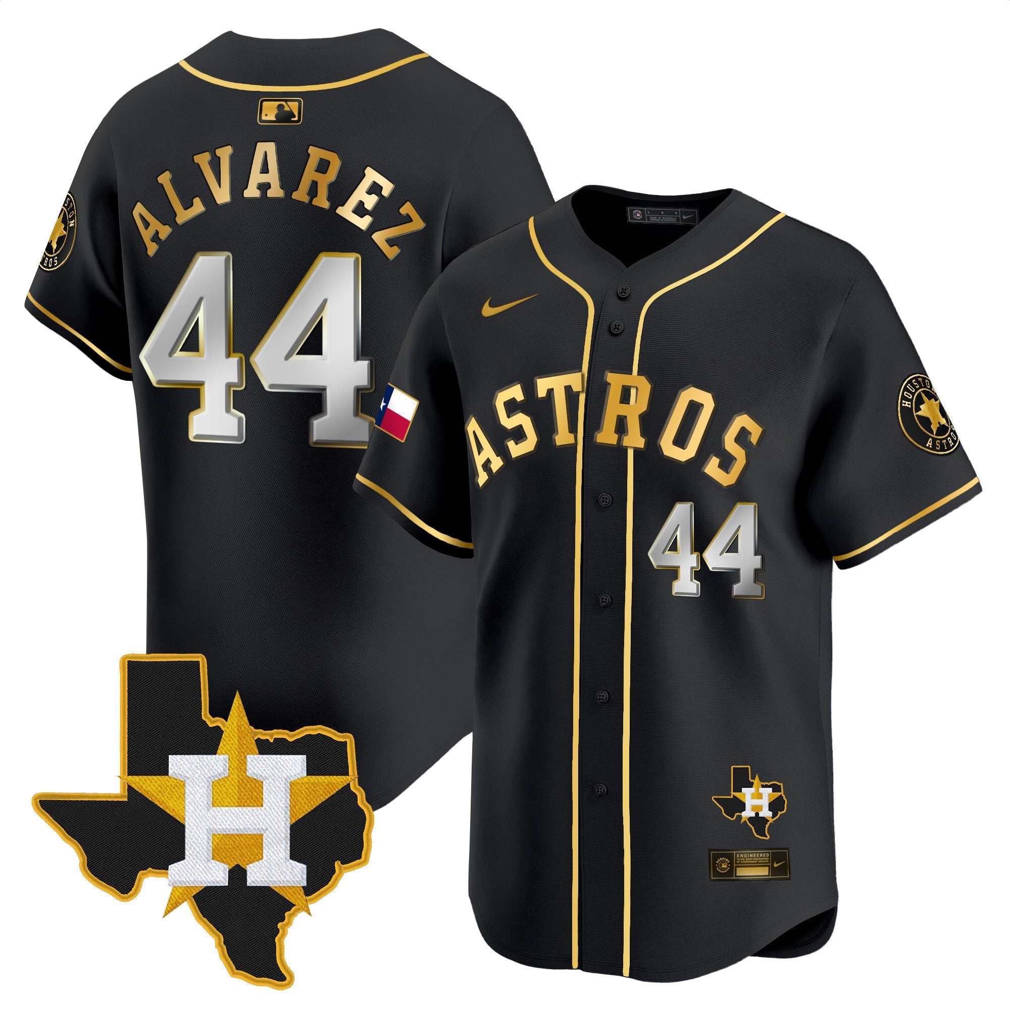 HAS Texas Patch Vapor Premier Limited Jersey - All Stitched