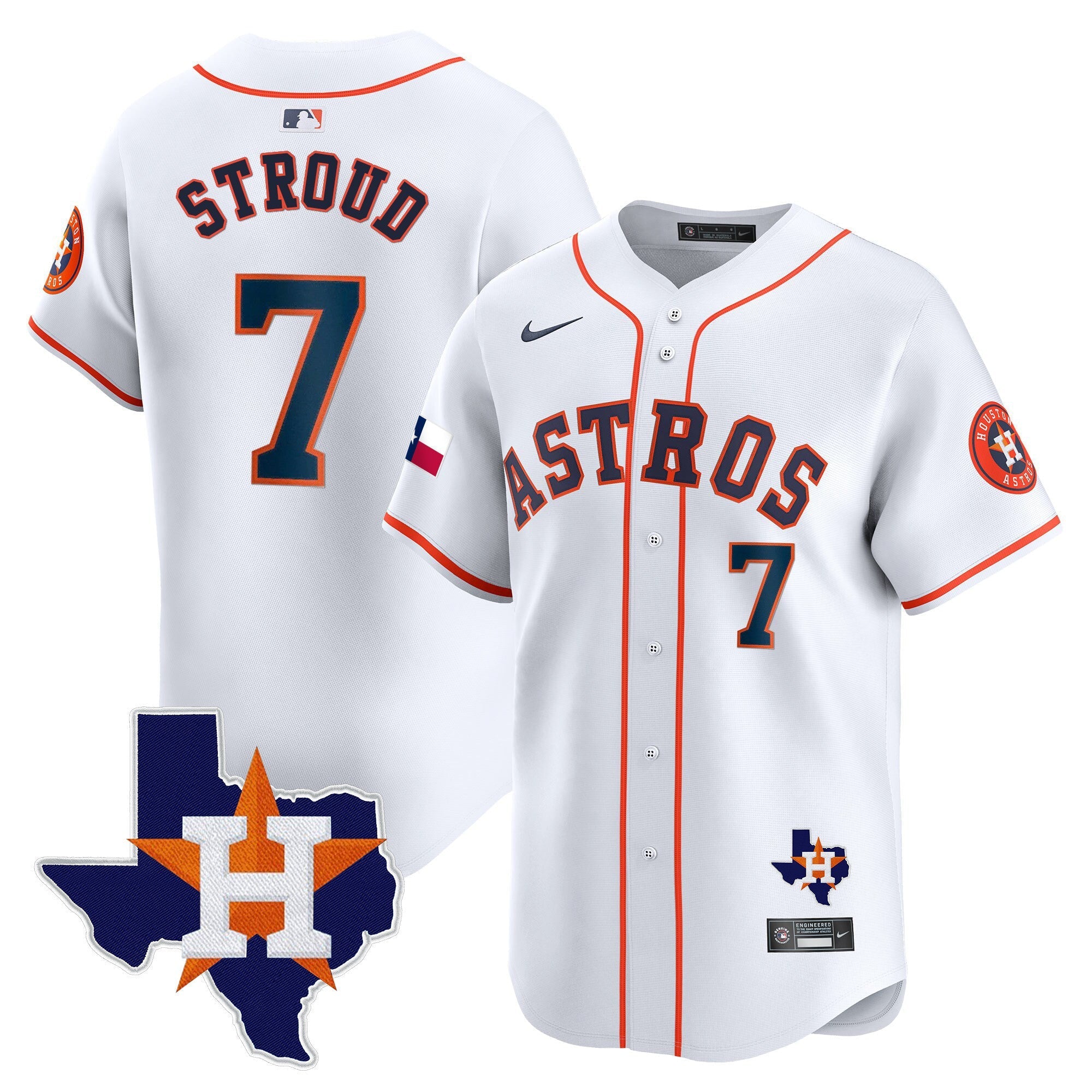 HAS Texas Patch Vapor Premier Limited Jersey - All Stitched