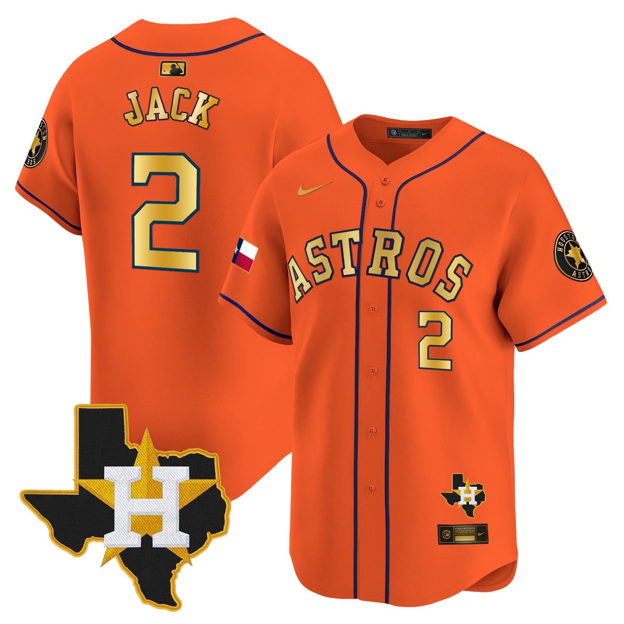 HAS Texas Patch Vapor Premier Limited Jersey - All Stitched
