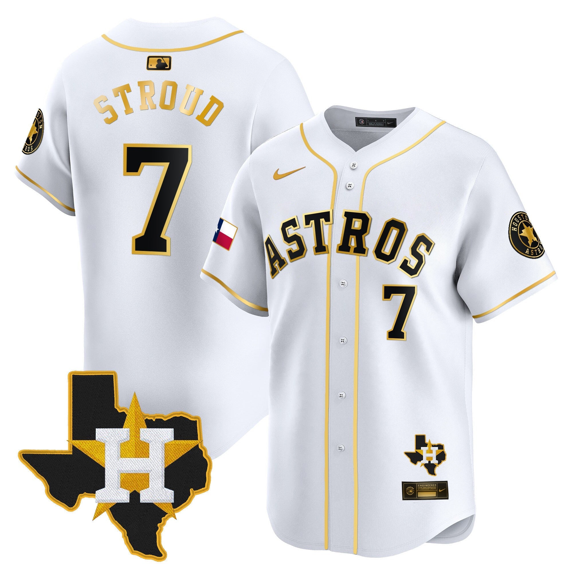 HAS Texas Patch Vapor Premier Limited Jersey - All Stitched