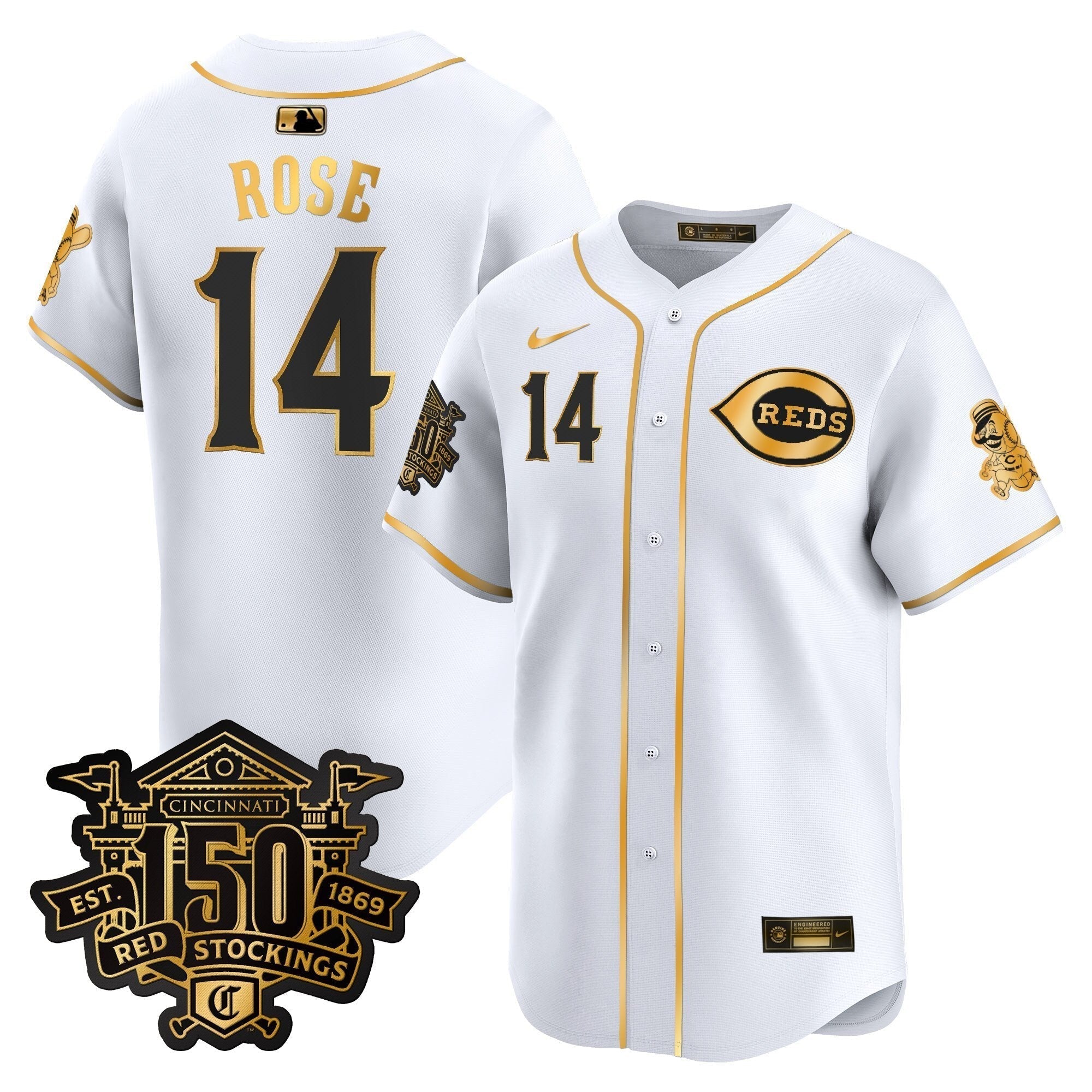 CIN 150th Anniversary Patch Vapor Premier Limited Jersey - All Stitched