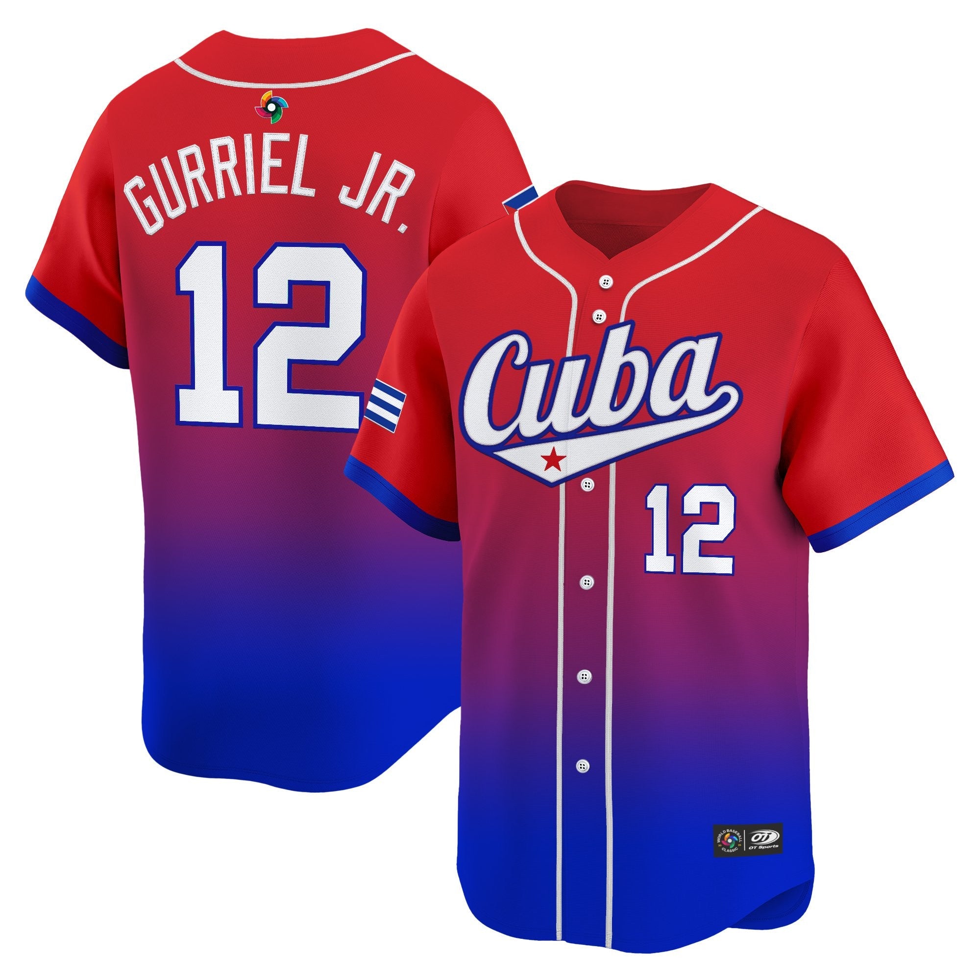 Team Cuba World Baseball Classic Vapor Premier Jersey - 2026 Roster - All Stitched