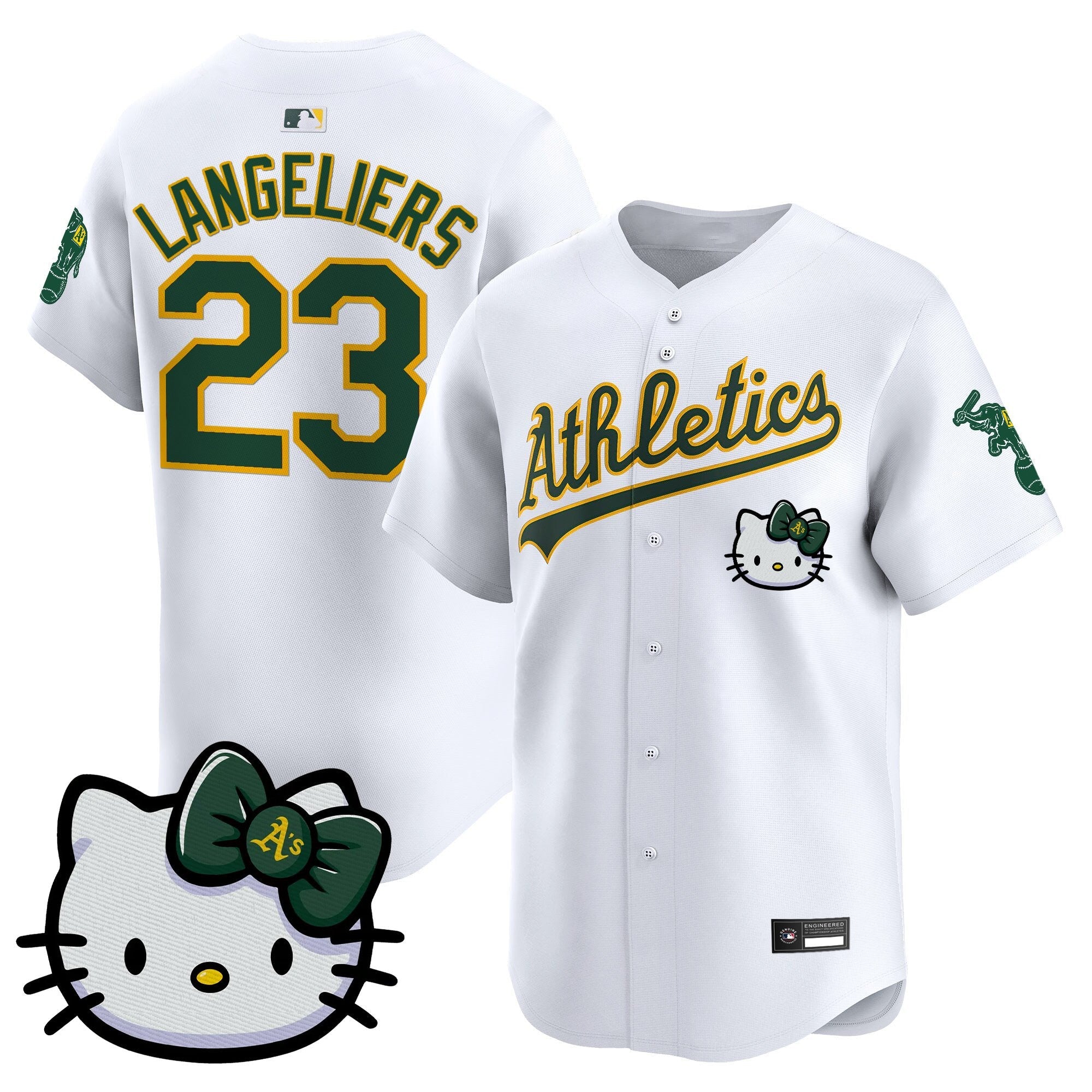 Oakland Athletics Meow KT Vapor Premier Limited Jersey â€“ All Stitched