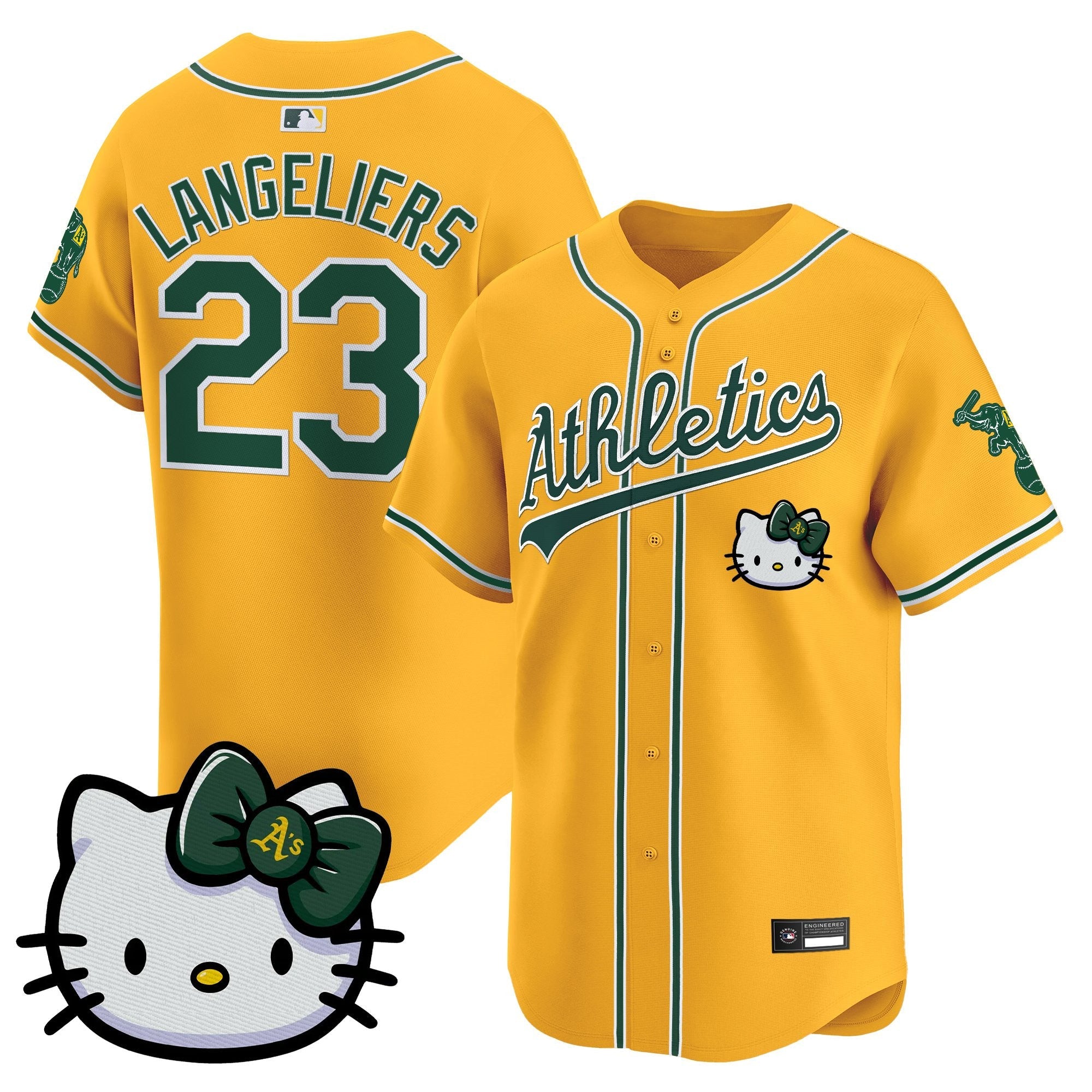 Oakland Athletics Meow KT Vapor Premier Limited Jersey â€“ All Stitched