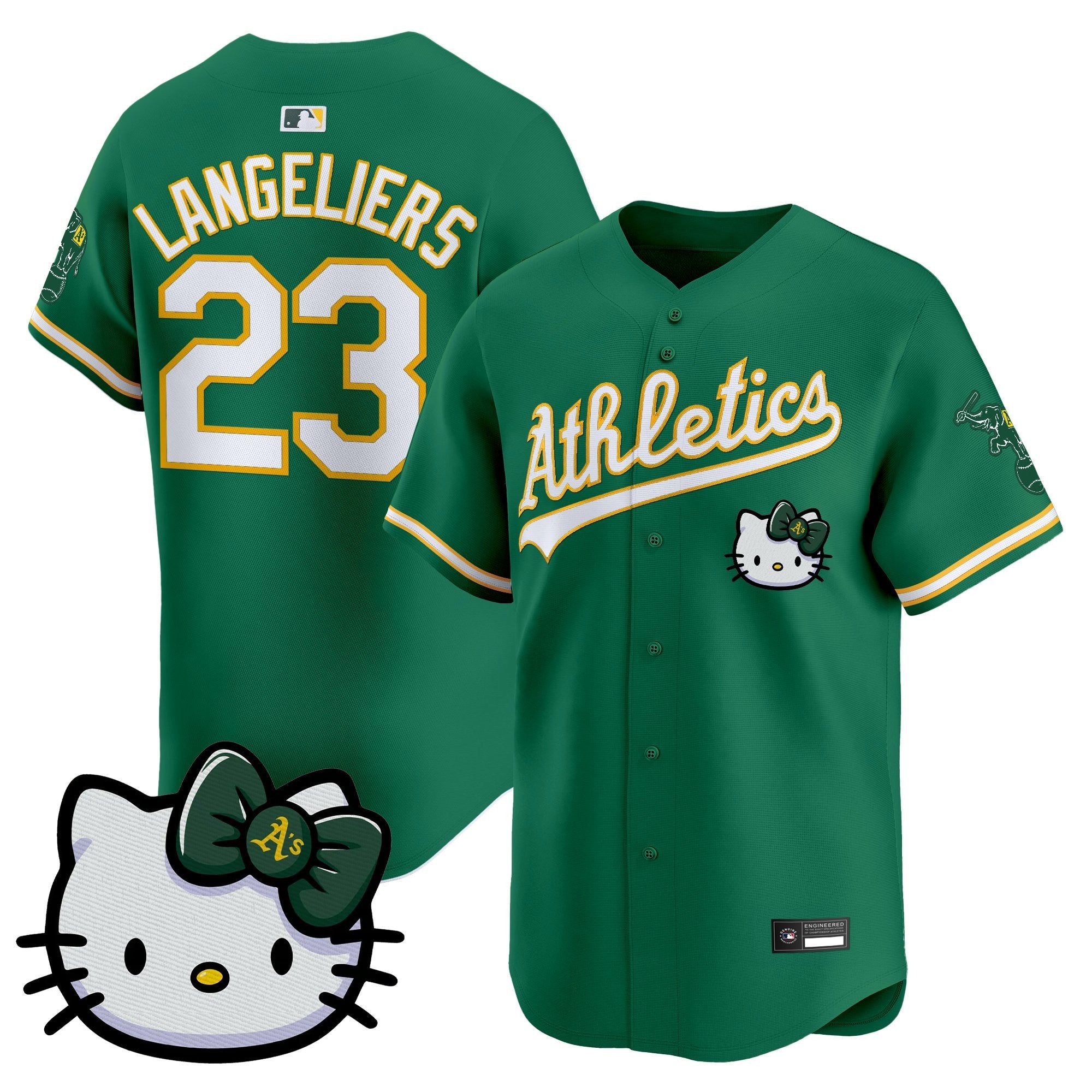 Oakland Athletics Meow KT Vapor Premier Limited Jersey â€“ All Stitched