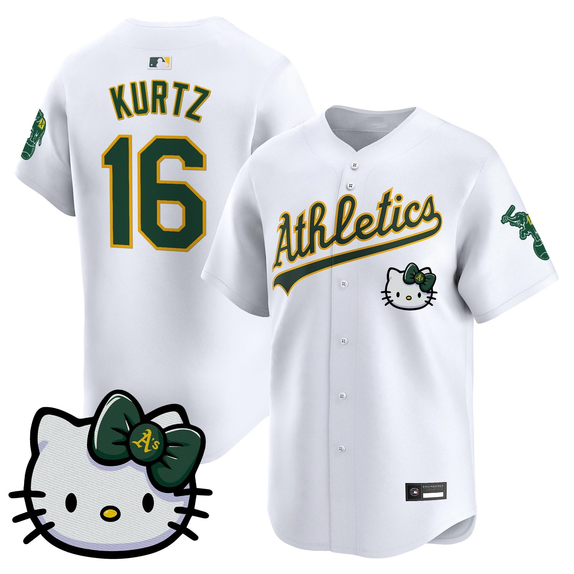 Oakland Athletics Meow KT Vapor Premier Limited Jersey â€“ All Stitched