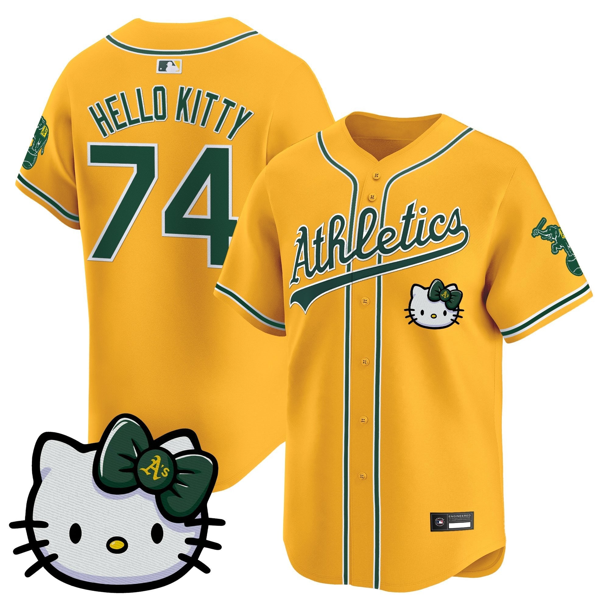 Oakland Athletics Meow KT Vapor Premier Limited Jersey â€“ All Stitched