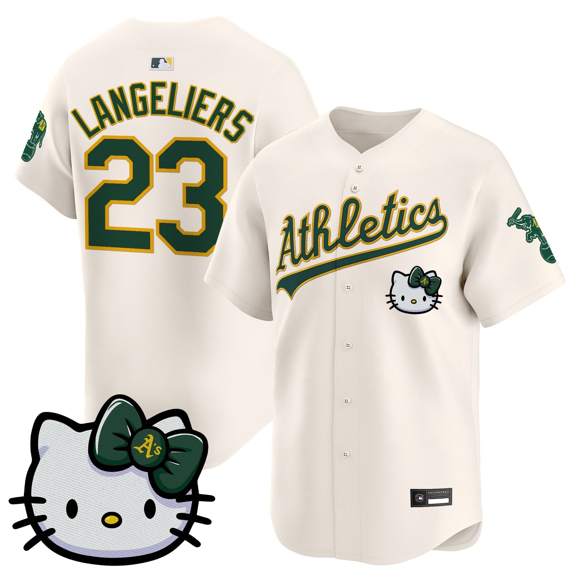 Oakland Athletics Meow KT Vapor Premier Limited Jersey â€“ All Stitched