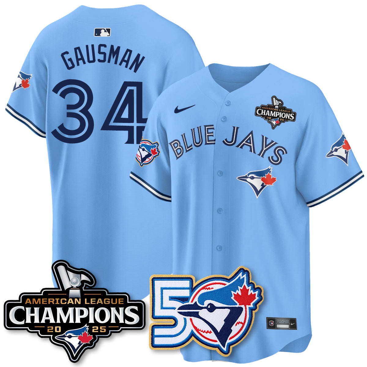 TBJ 2025 American League Champions Vapor Limited Jersey - 50th Season - All Stitched
