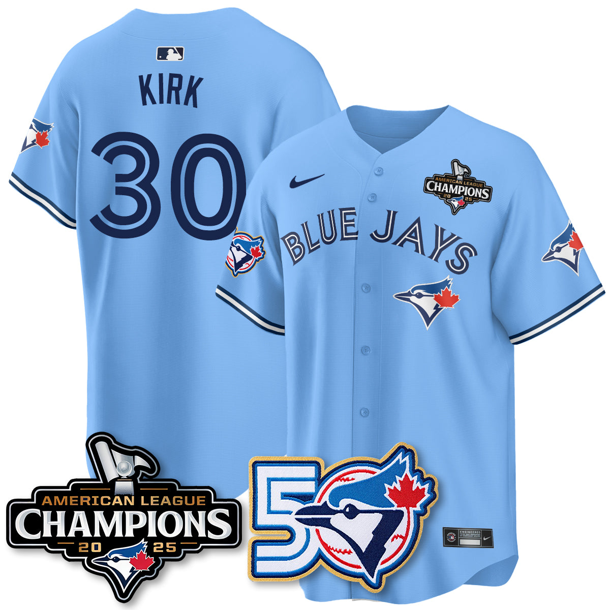 TBJ 2025 American League Champions Vapor Limited Men Jersey - 50th Season - All Stitched
