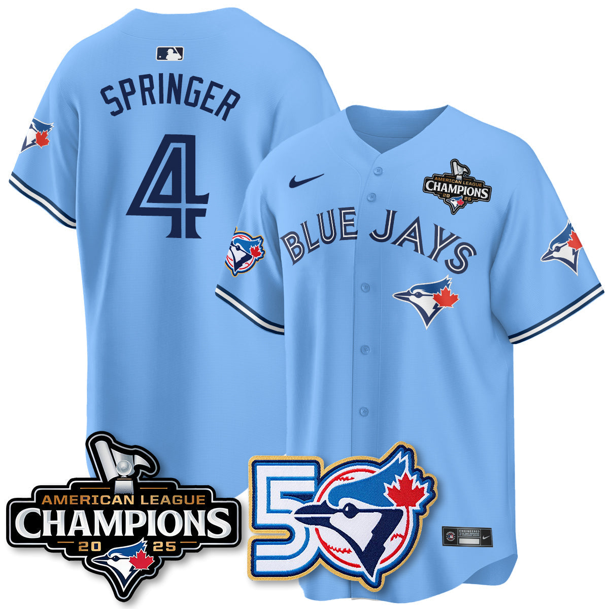 TBJ 2025 American League Champions Vapor Limited Men Jersey - 50th Season - All Stitched