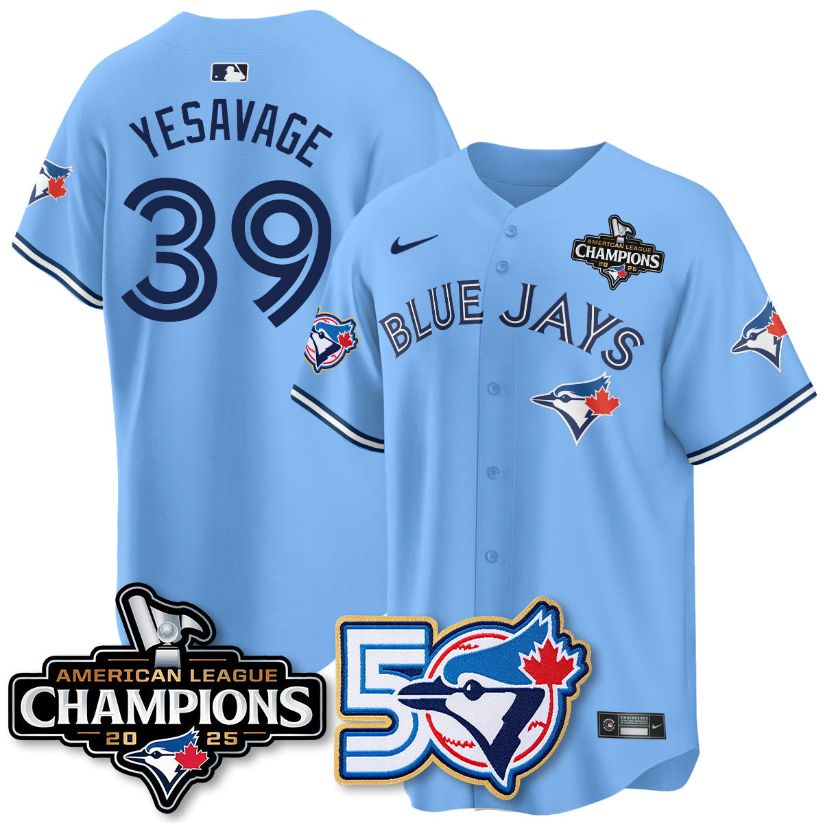 TBJ 2025 American League Champions Vapor Limited Men Jersey - 50th Season - All Stitched