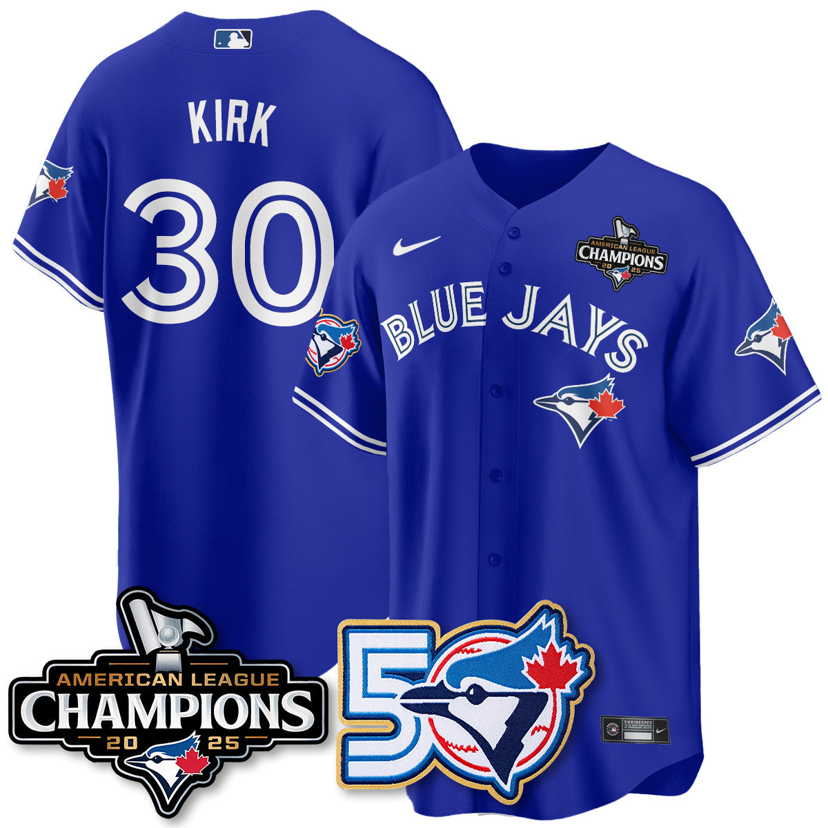 TBJ 2025 American League Champions Vapor Limited Men Jersey - 50th Season - All Stitched