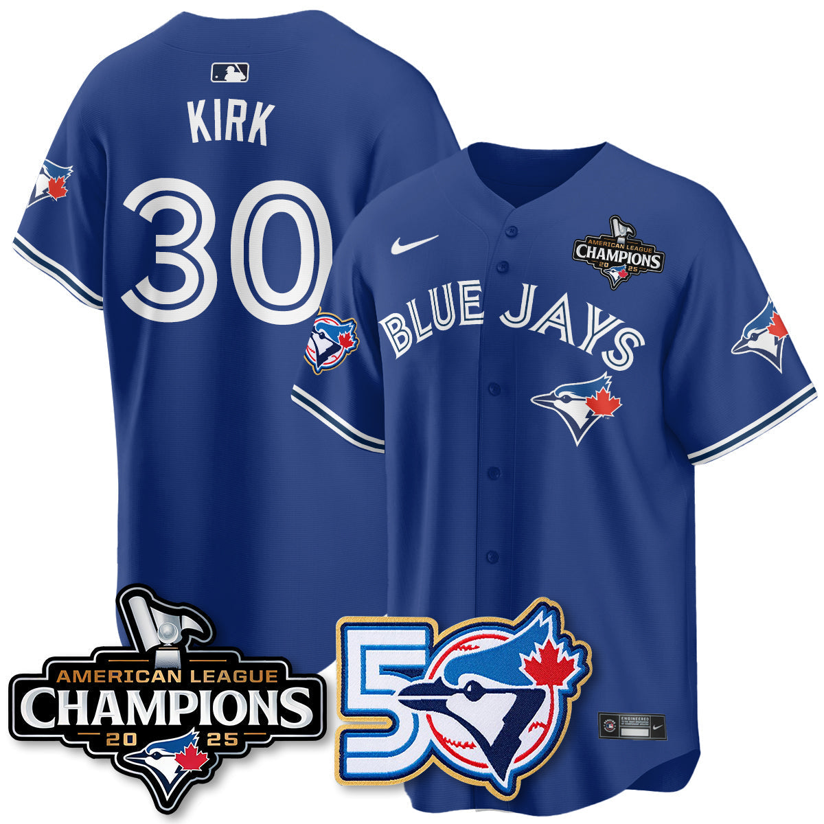 TBJ 2025 American League Champions Vapor Limited Men Jersey - 50th Season - All Stitched