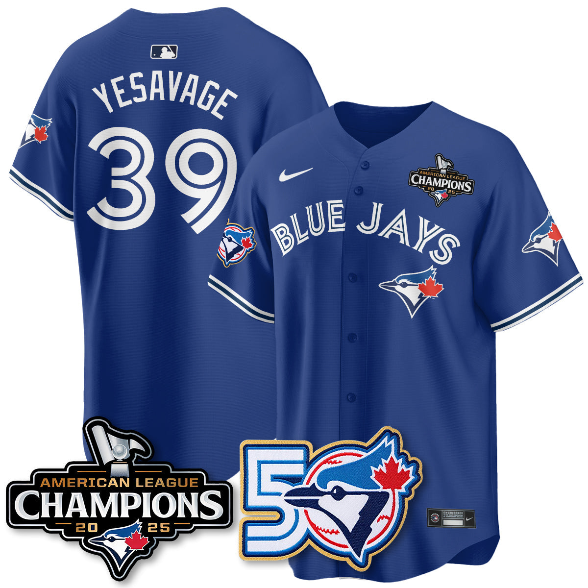 TBJ 2025 American League Champions Vapor Limited Men Jersey - 50th Season - All Stitched