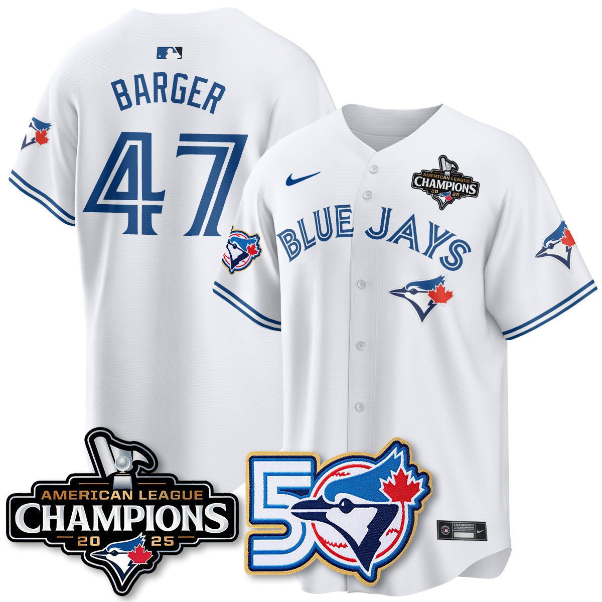 TBJ 2025 American League Champions Vapor Limited Men Jersey - 50th Season - All Stitched