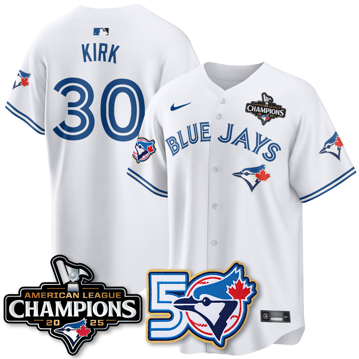TBJ 2025 American League Champions Vapor Limited Men Jersey - 50th Season - All Stitched