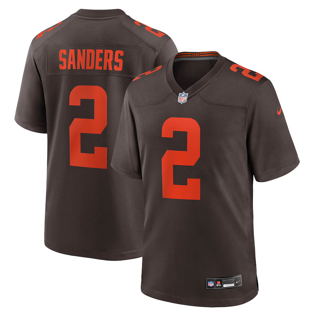 Shedeur Sanders Cleveland Browns Alternate Jersey - Brown