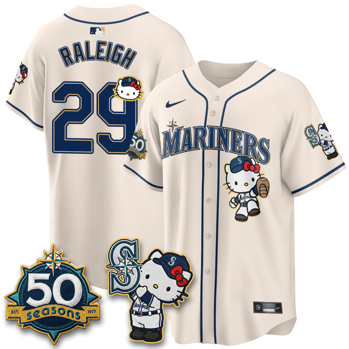 Seattle Mariners x Meow KT Night Limited Jersey - All Stitched V2