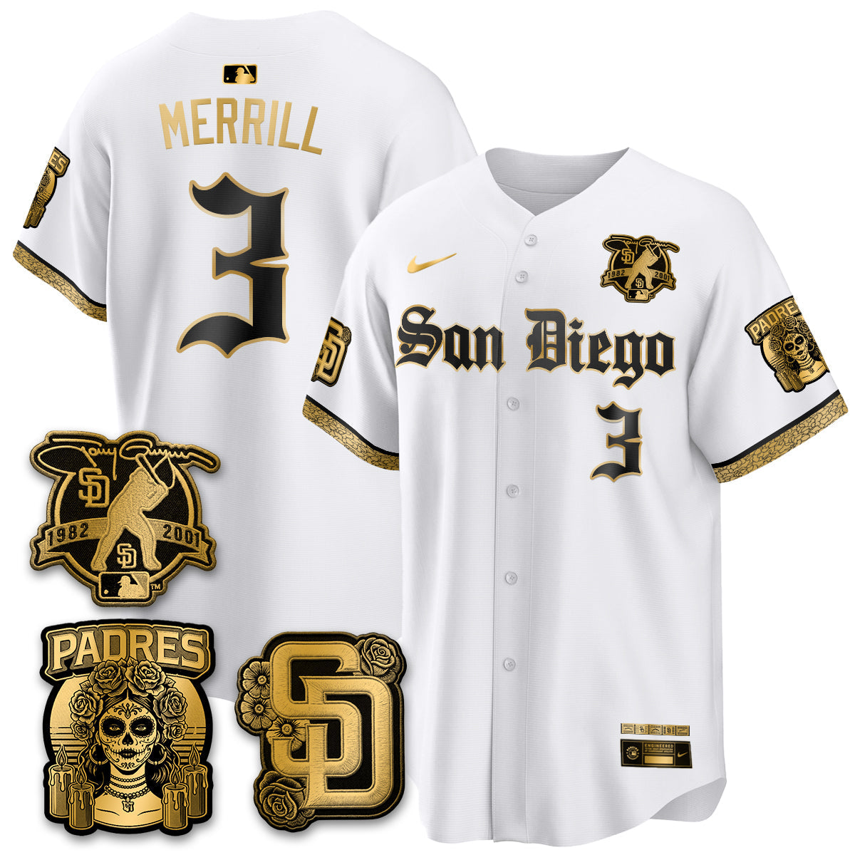 San Diego Padres 2026 City Connect x Tony Gwynn Patch Vapor Premier Limited Jersey - All Stitched - V2