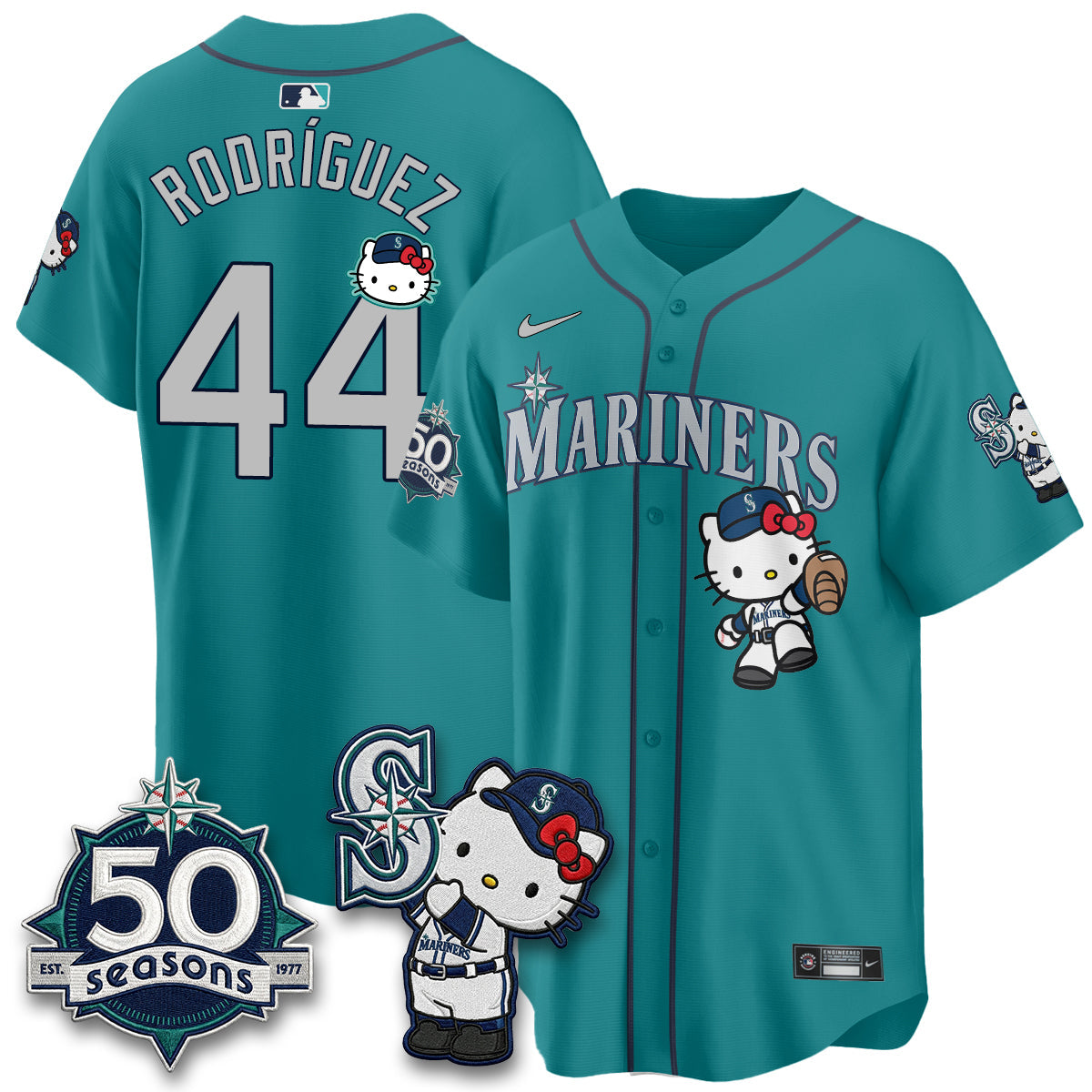 Seattle Mariners x Meow KT Night Limited Jersey - All Stitched V2
