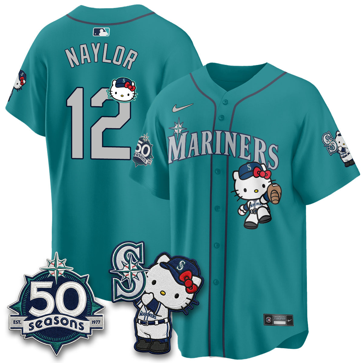 Seattle Mariners x Meow KT Night Limited Jersey - All Stitched V2