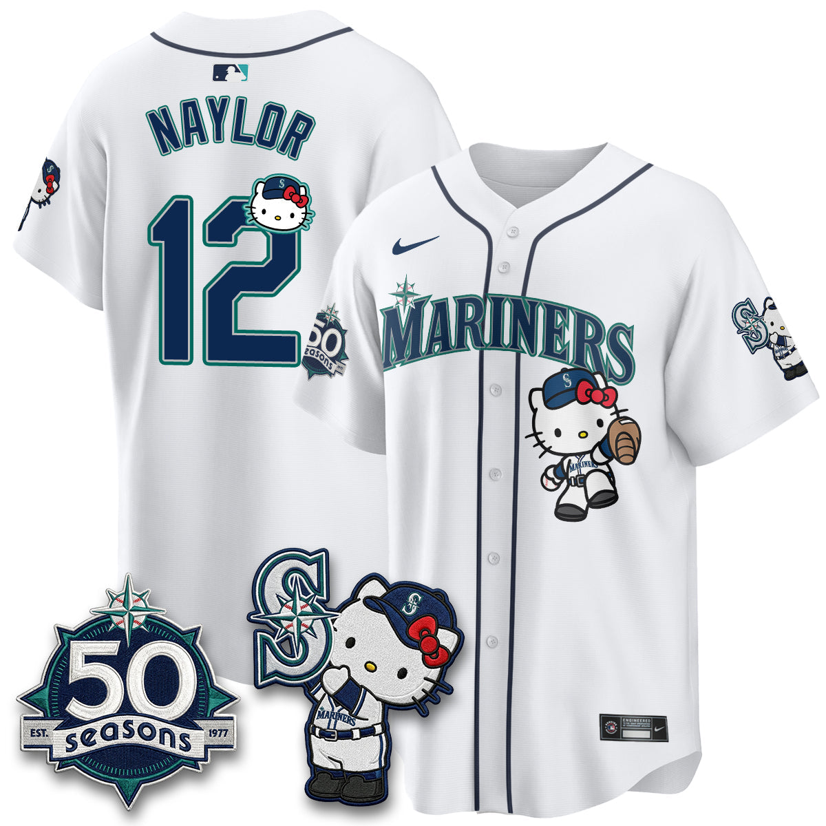 Seattle Mariners x Meow KT Night Limited Jersey - All Stitched V2