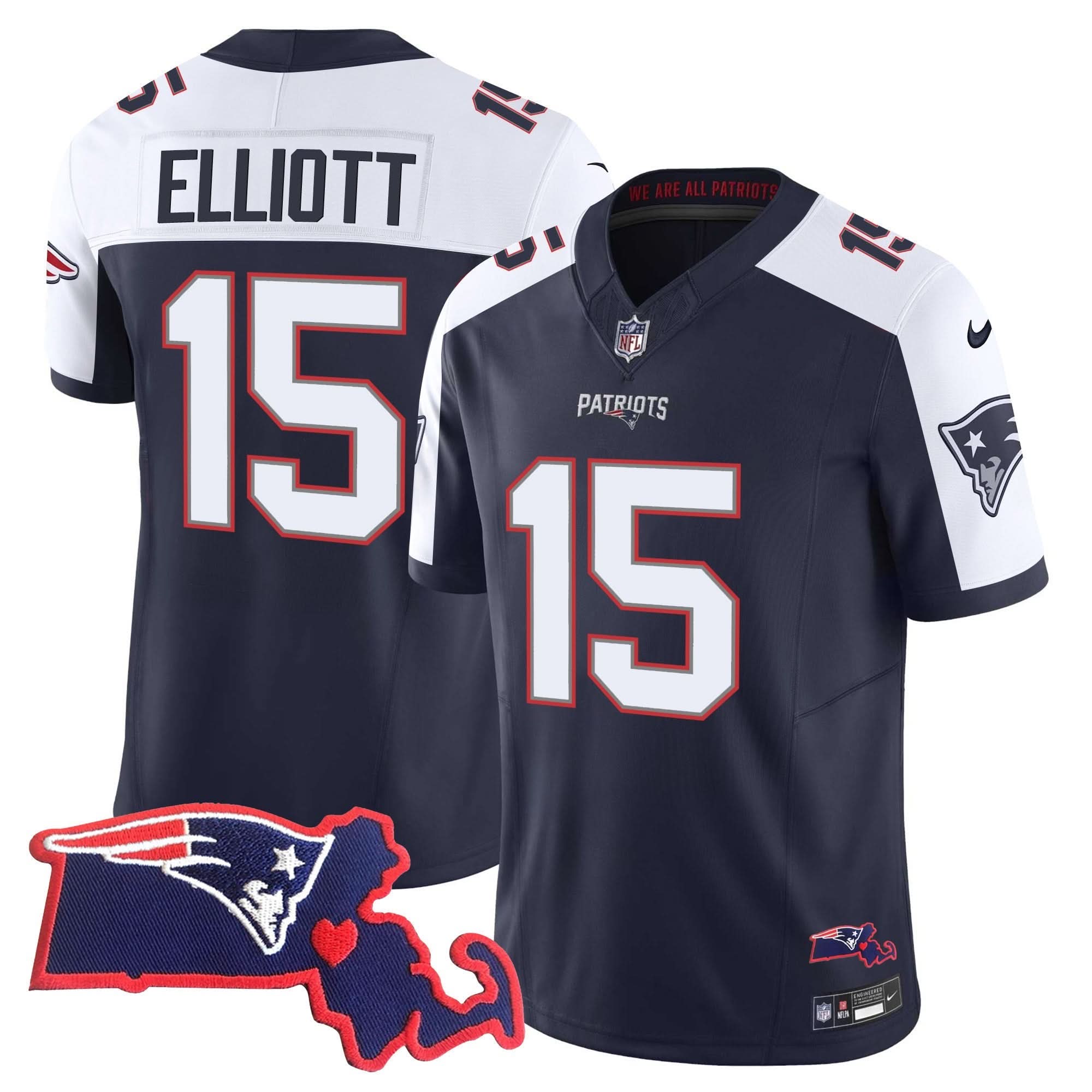 NE Massachusetts Patch Vapor Jersey