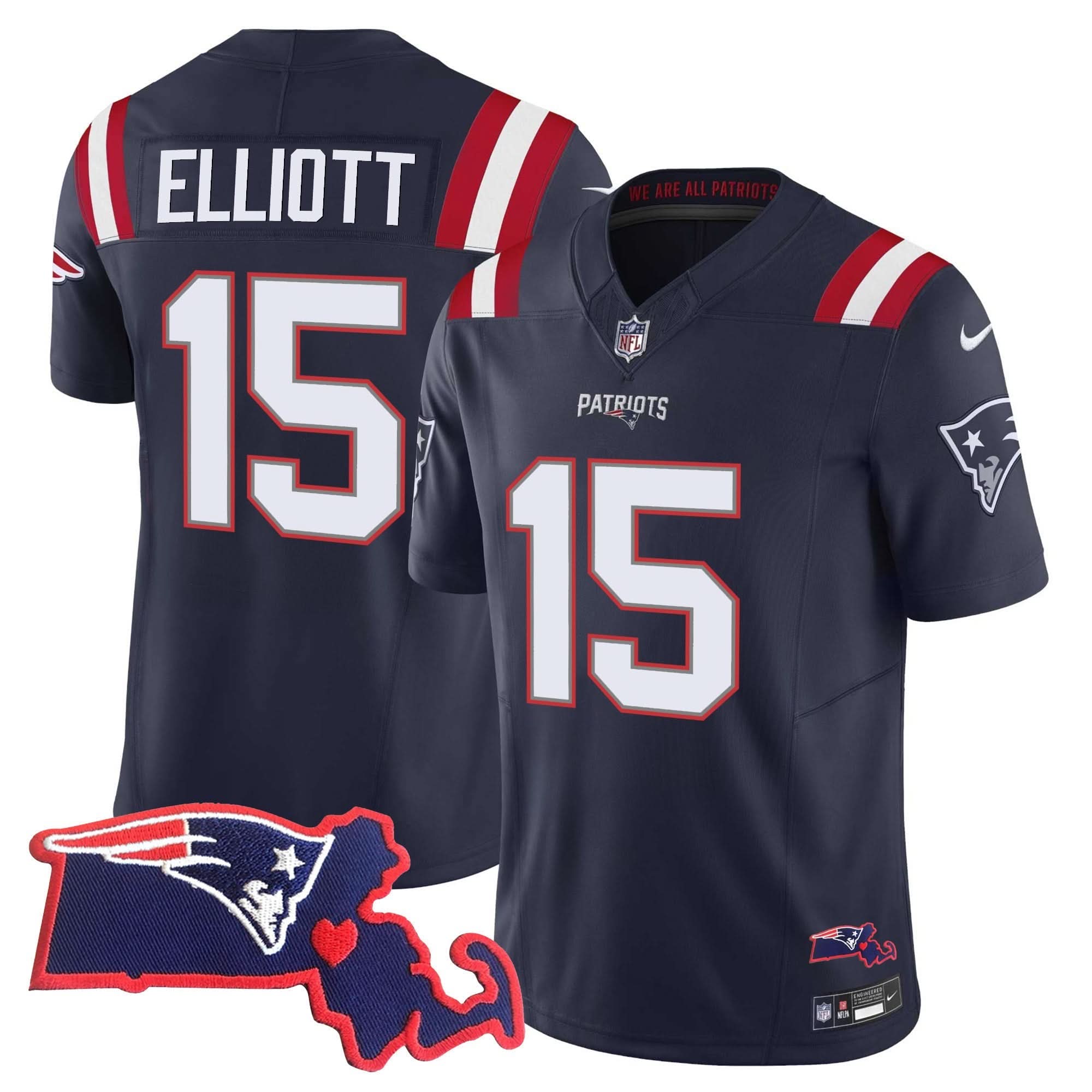 NE Massachusetts Patch Vapor Jersey