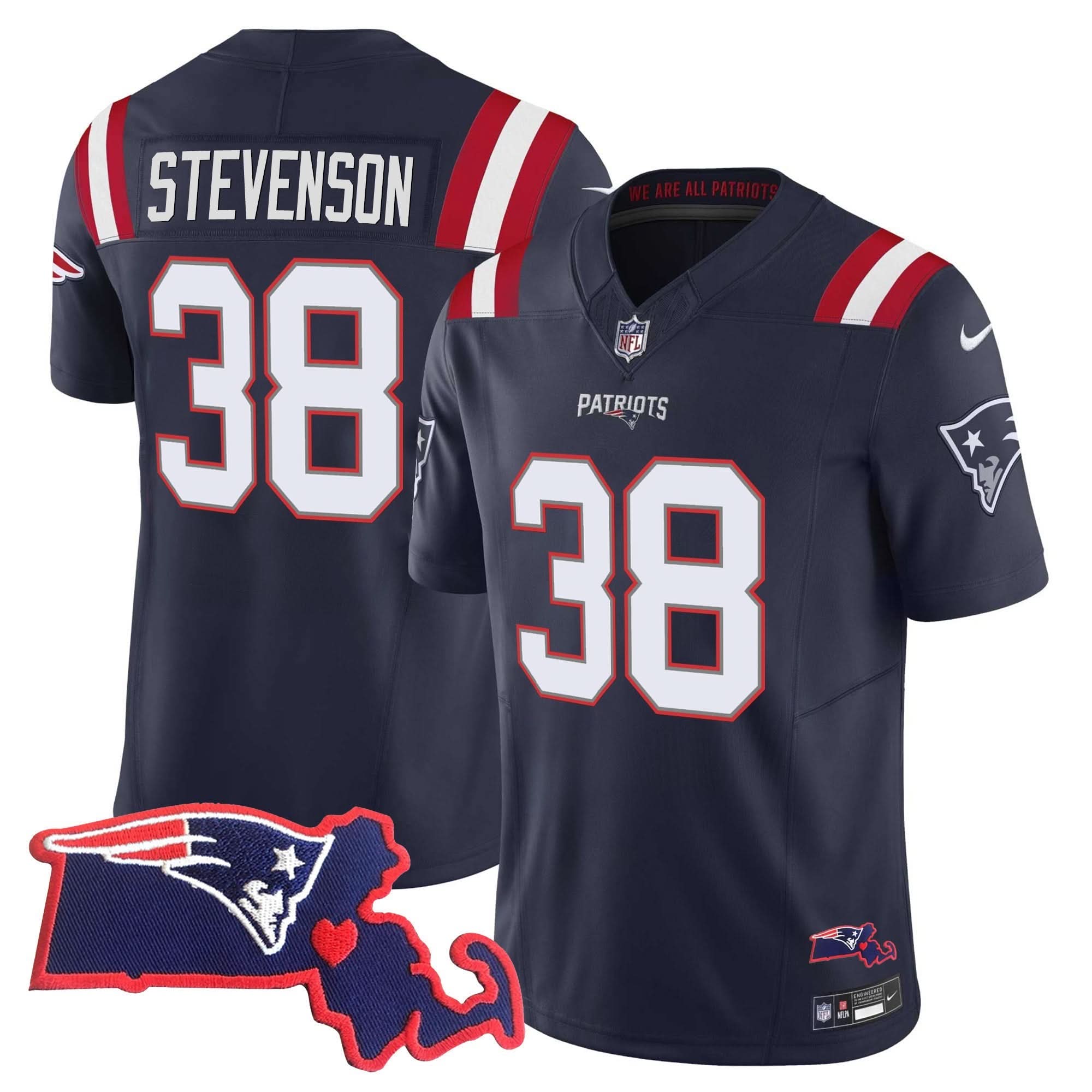 NE Massachusetts Patch Vapor Jersey