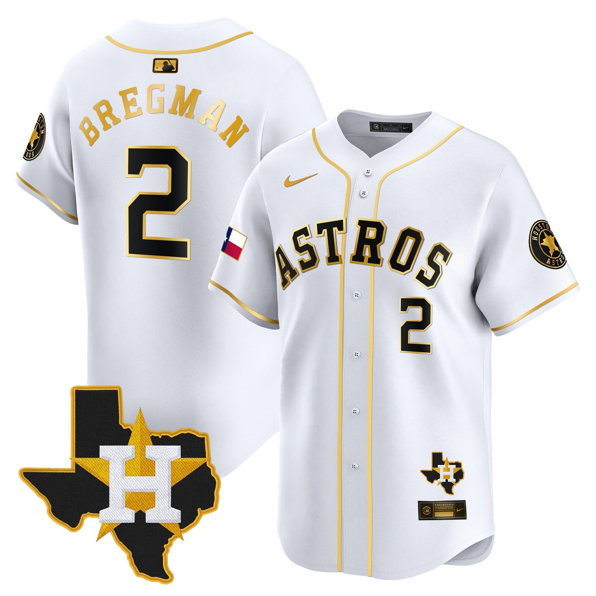 HAS Texas Patch Vapor Premier Limited Jersey - All Stitched