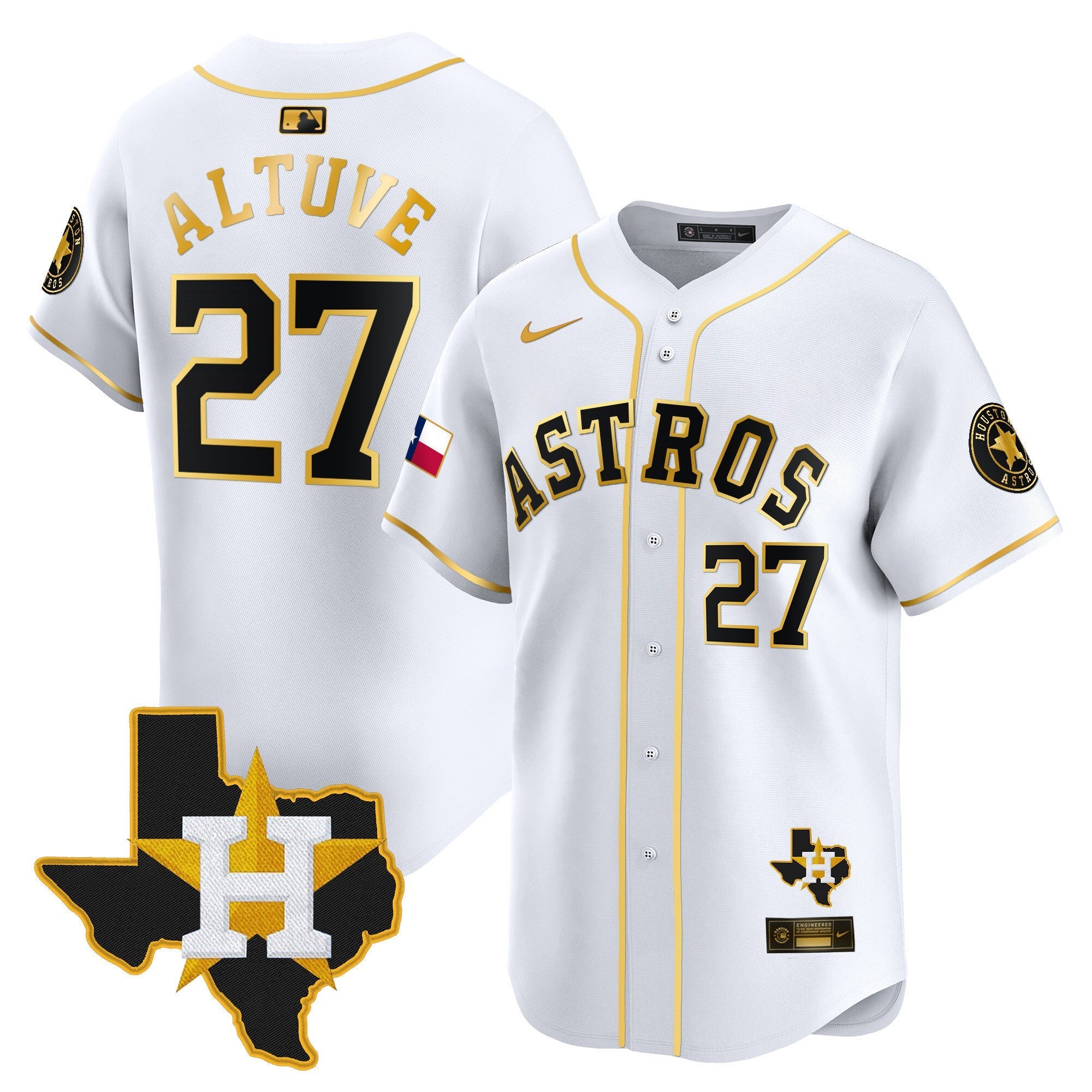 HAS Texas Patch Vapor Premier Limited Jersey - All Stitched