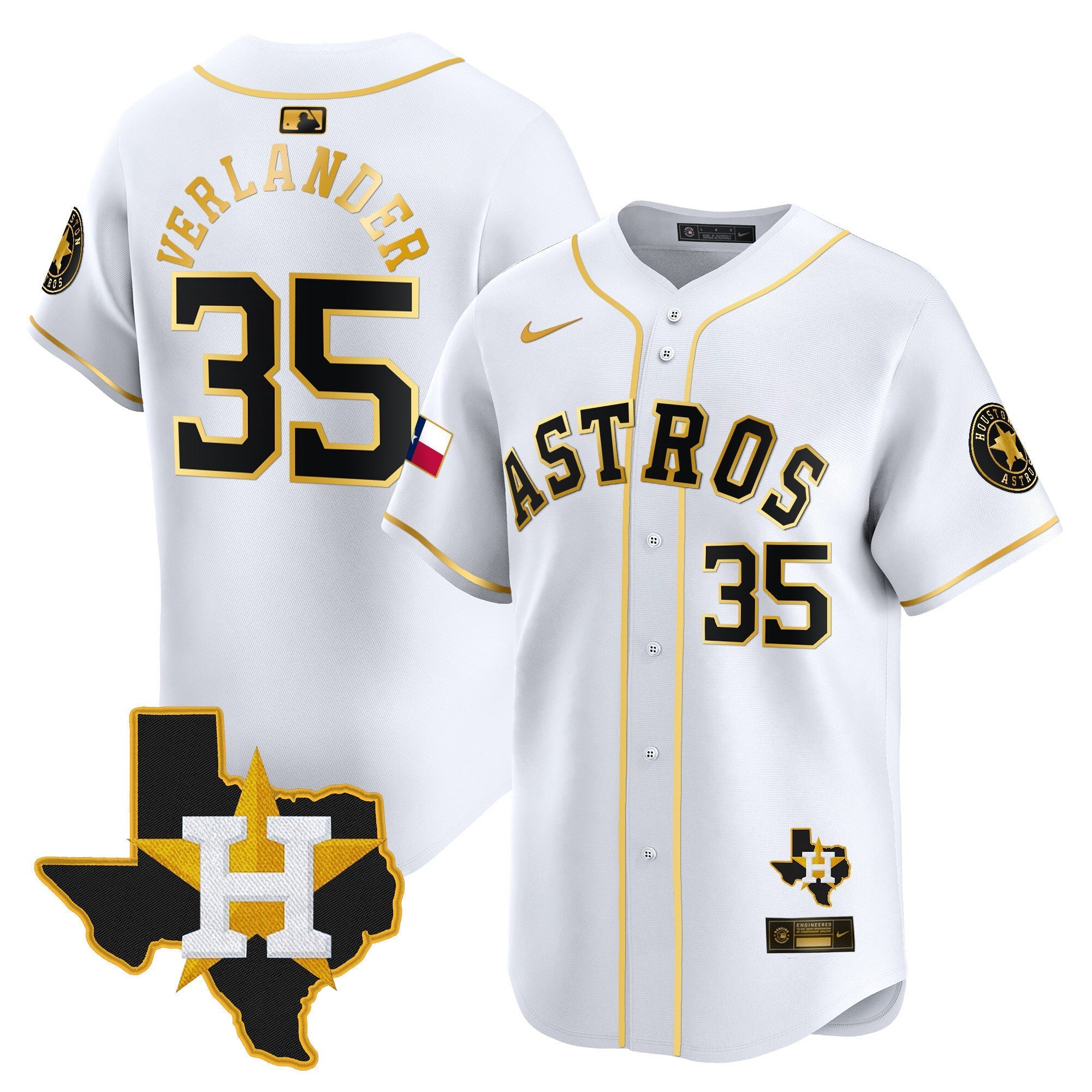 HAS Texas Patch Vapor Premier Limited Jersey - All Stitched