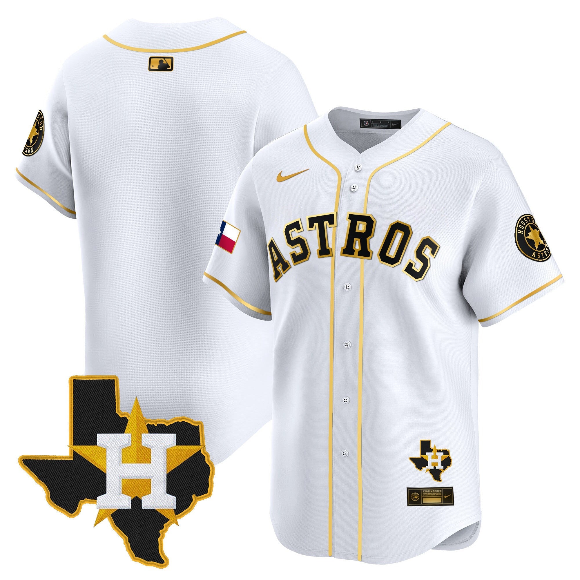 HAS Texas Patch Vapor Premier Limited Jersey - All Stitched