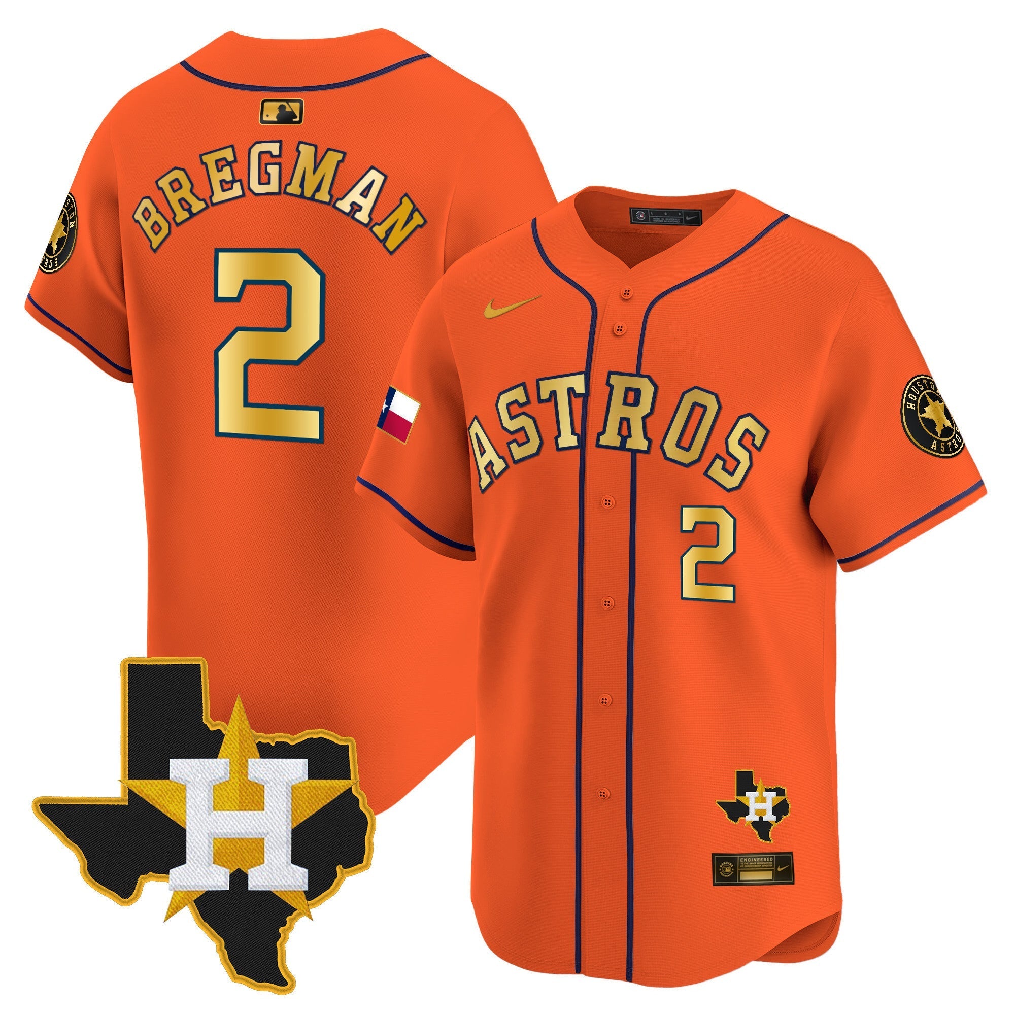 HAS Texas Patch Vapor Premier Limited Jersey - All Stitched