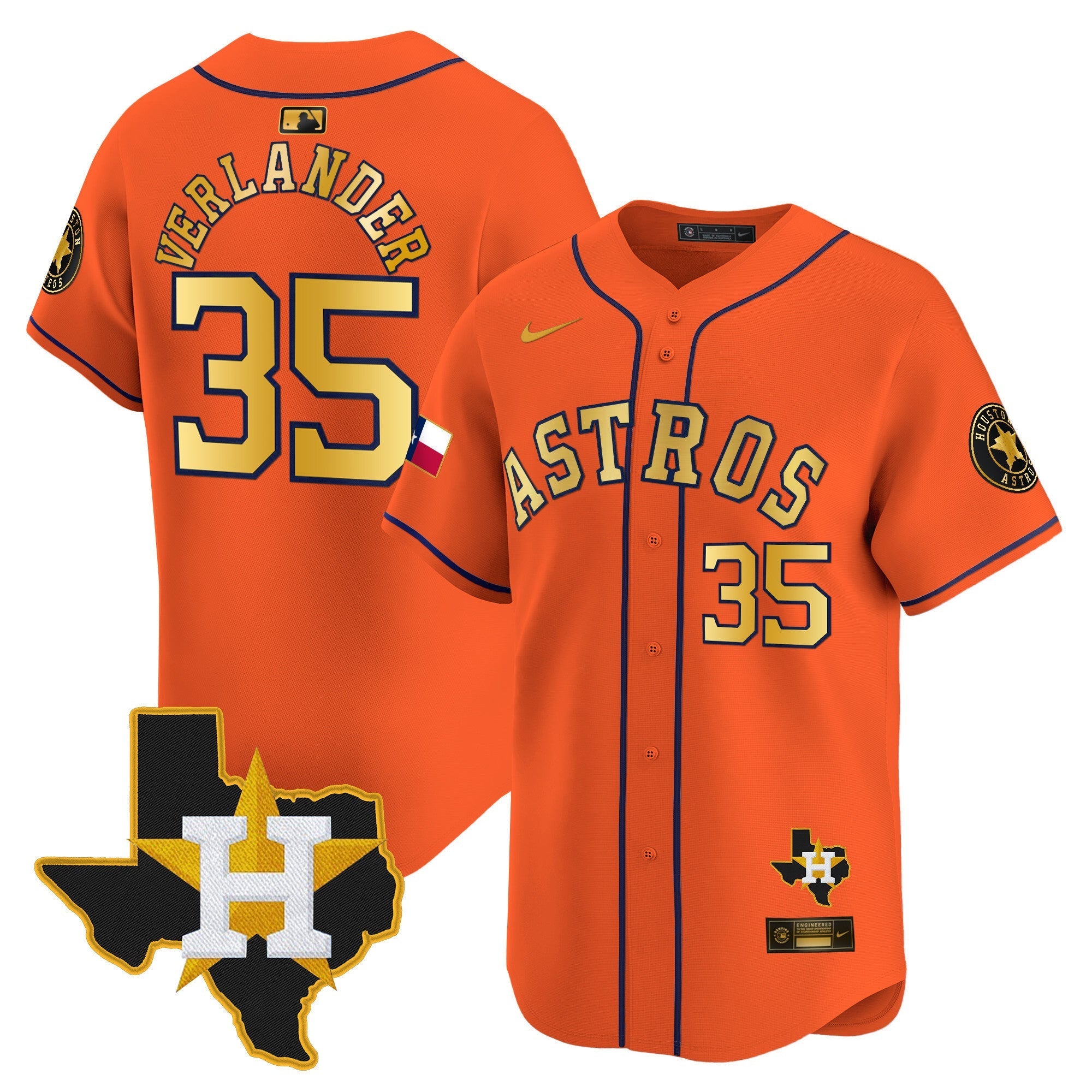 HAS Texas Patch Vapor Premier Limited Jersey - All Stitched