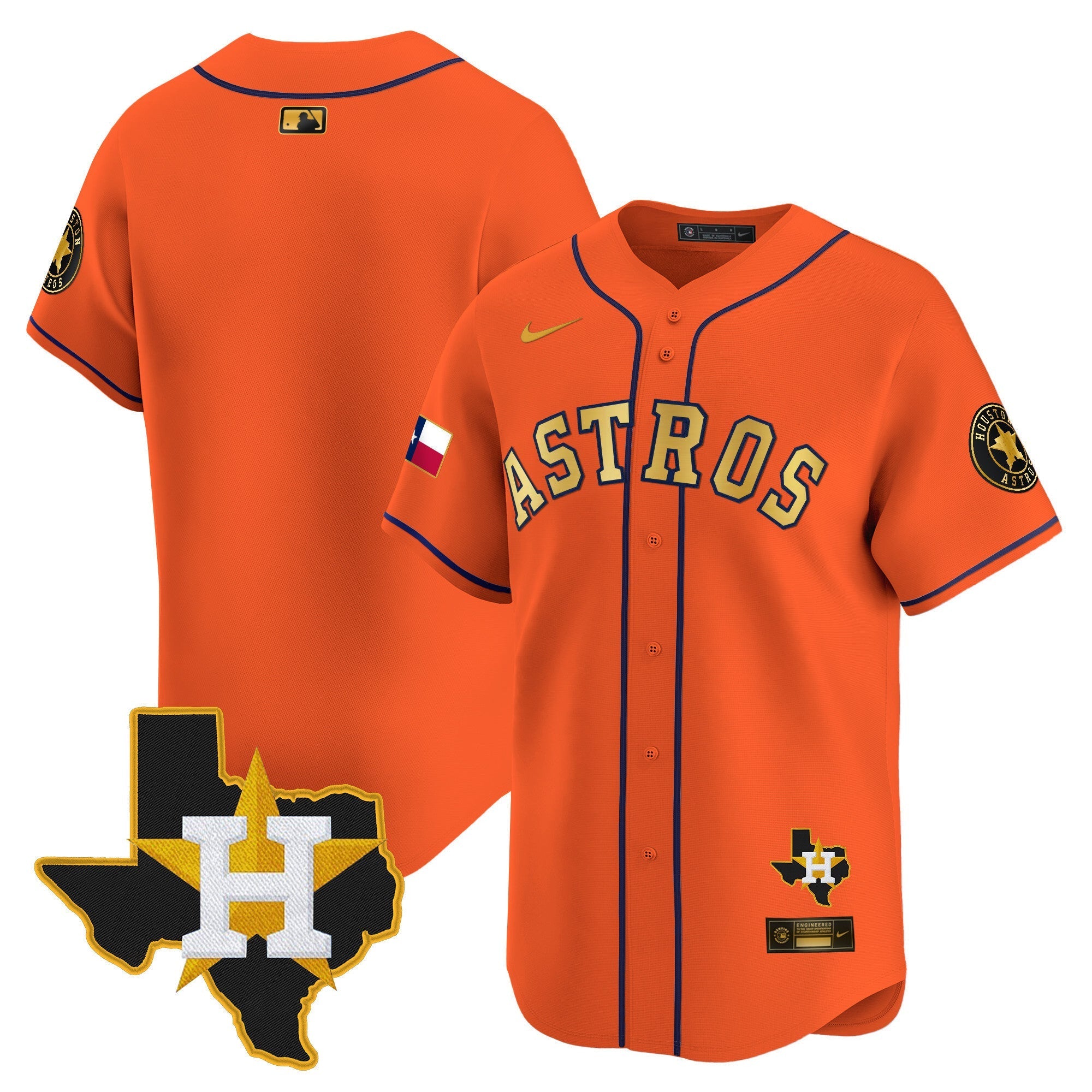 HAS Texas Patch Vapor Premier Limited Jersey - All Stitched