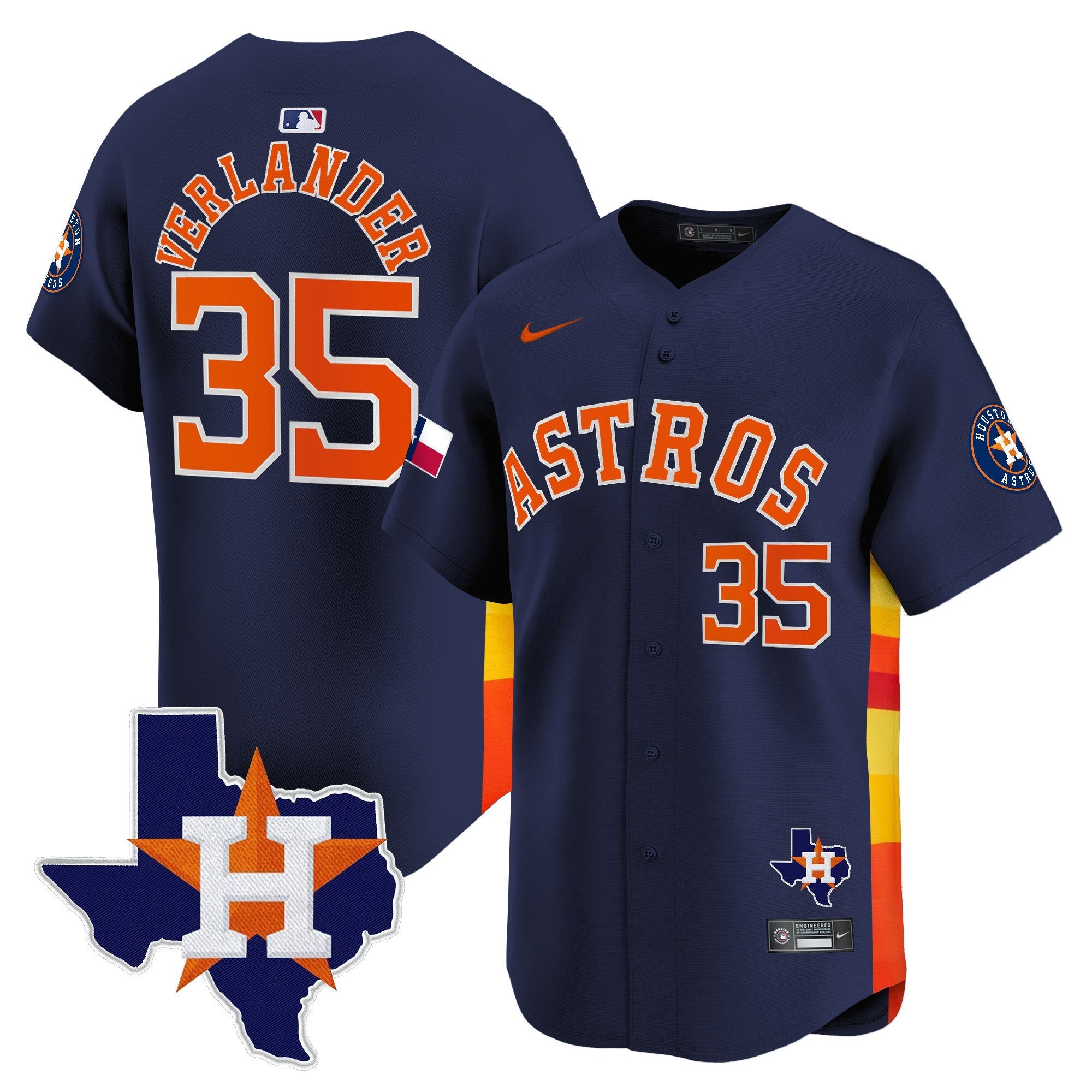 HAS Texas Patch Vapor Premier Limited Jersey - All Stitched