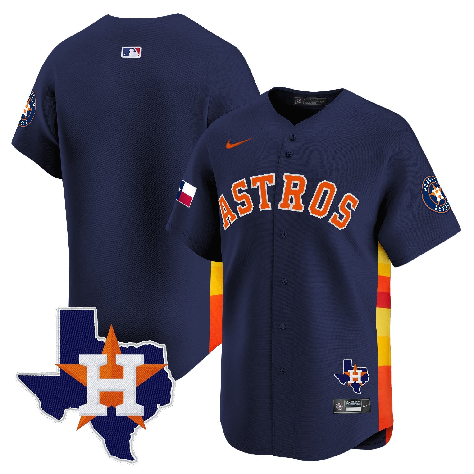 HAS Texas Patch Vapor Premier Limited Jersey - All Stitched