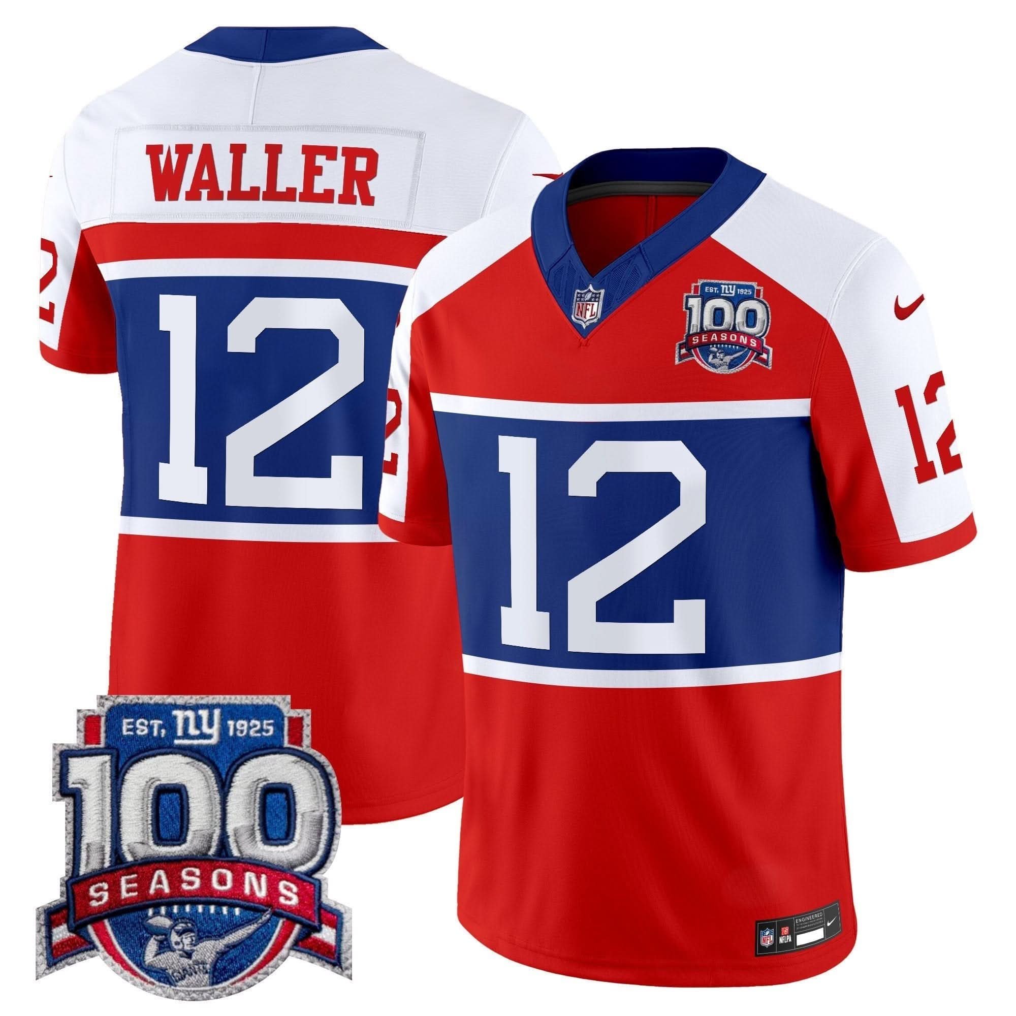 NYG 'Century Red' 100th Season Commemorative Vapor Jersey