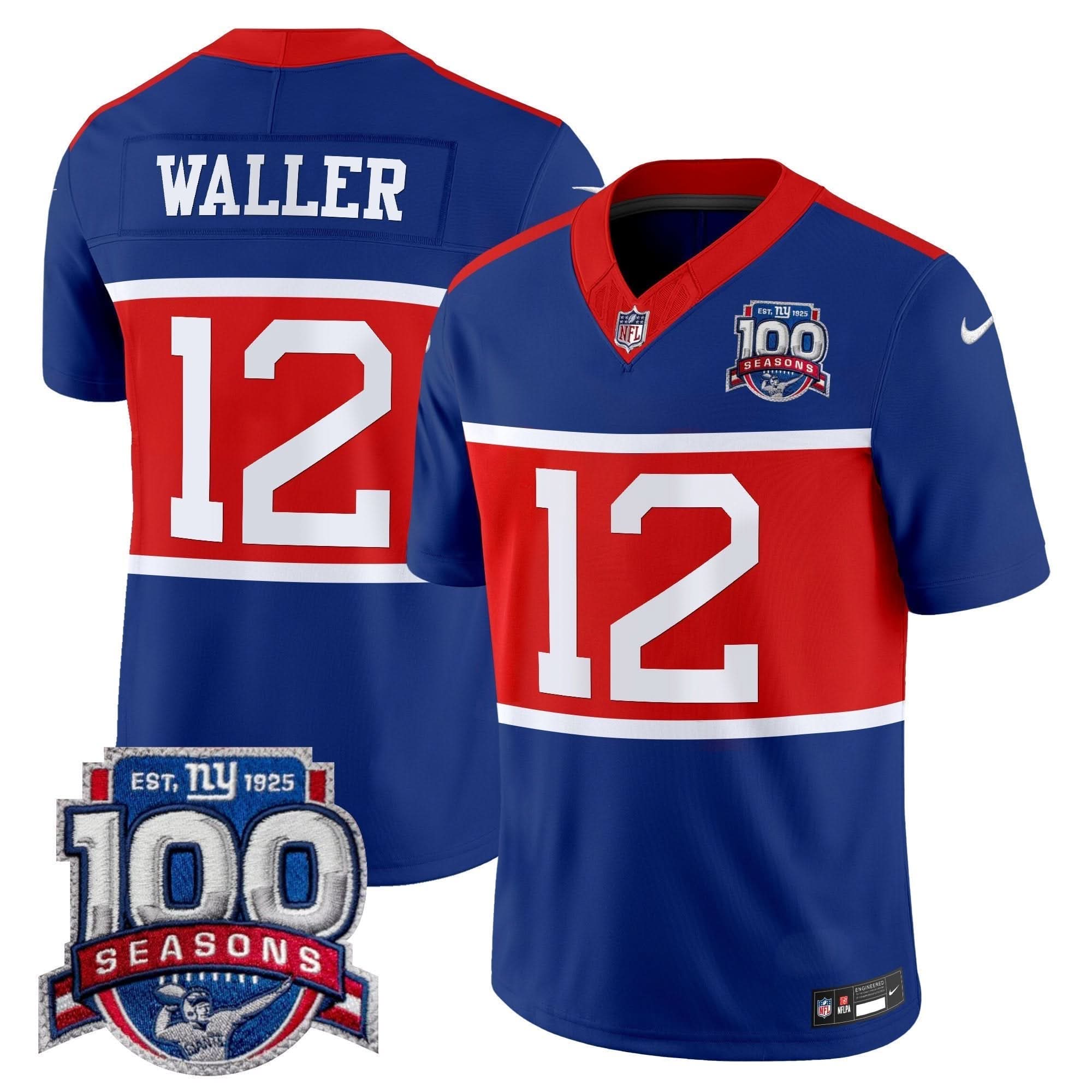 NYG 'Century Red' 100th Season Commemorative Vapor Jersey