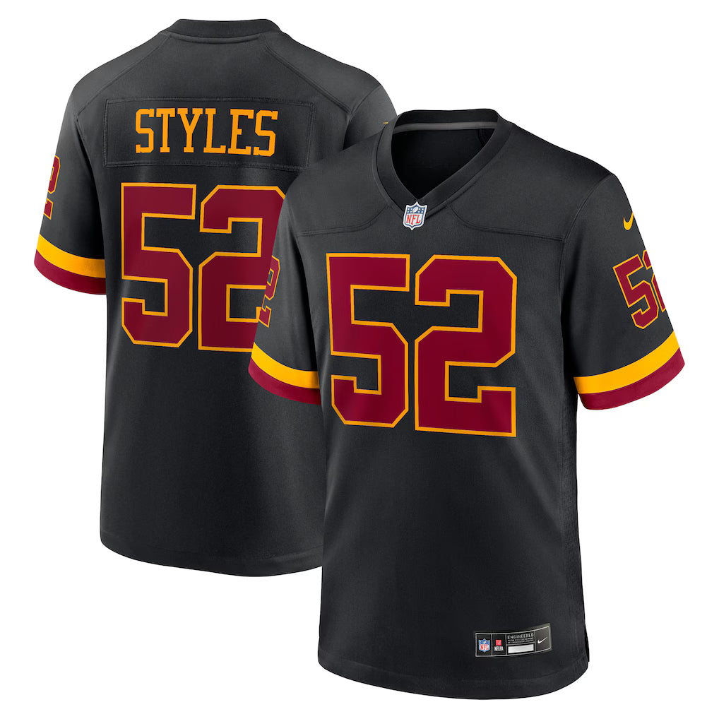 Sonny Styles Washington Commanders 2026 NFL Draft First Round Pick No. 7 Jersey - Black