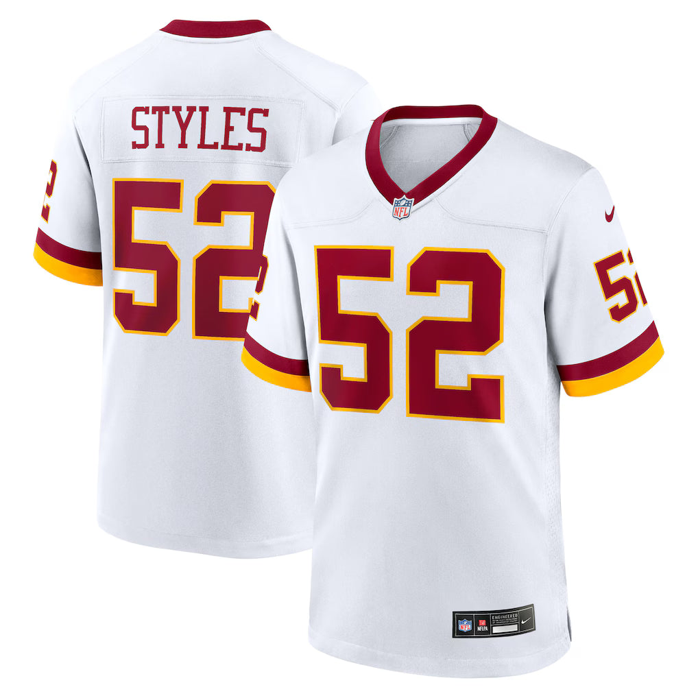 Sonny Styles Washington Commanders 2026 NFL Draft First Round Pick No. 7 Jersey - White