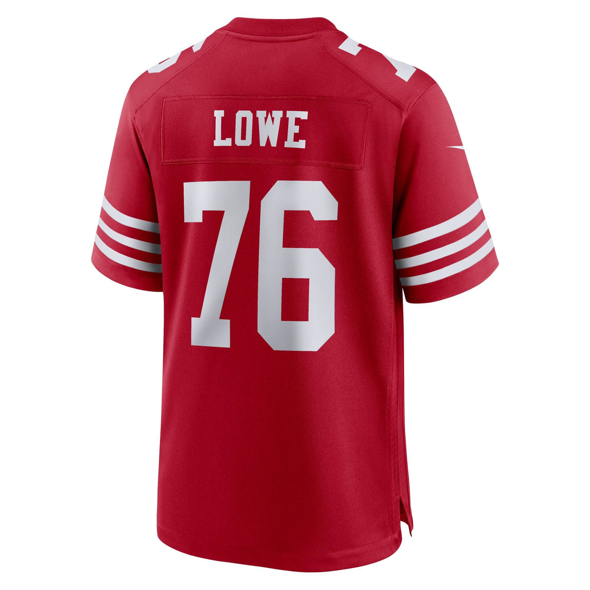 Men's San Francisco 49Ers Vederian Lowe Nike Scarlet Team Game Jersey