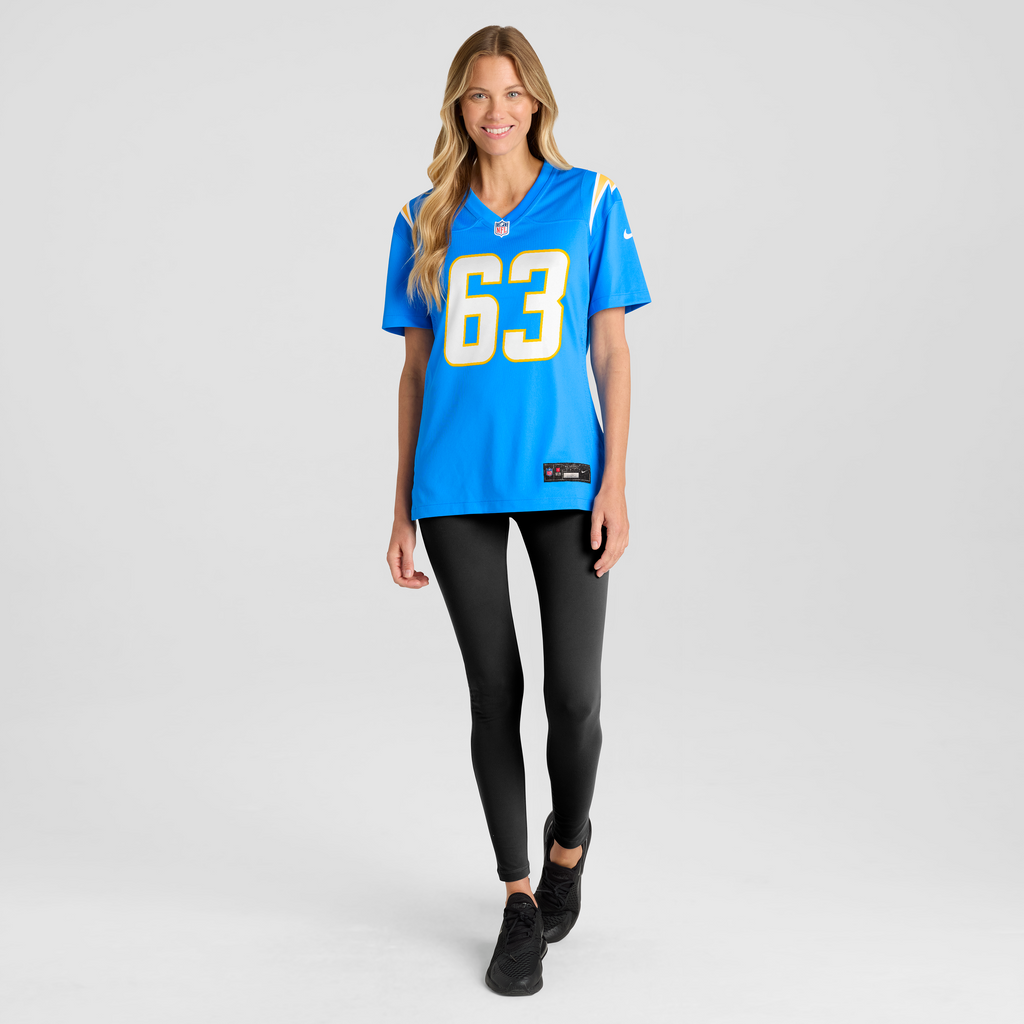 Women's Los Angeles Chargers Tyler Biadasz Nike Powder Blue Team Game Jersey
