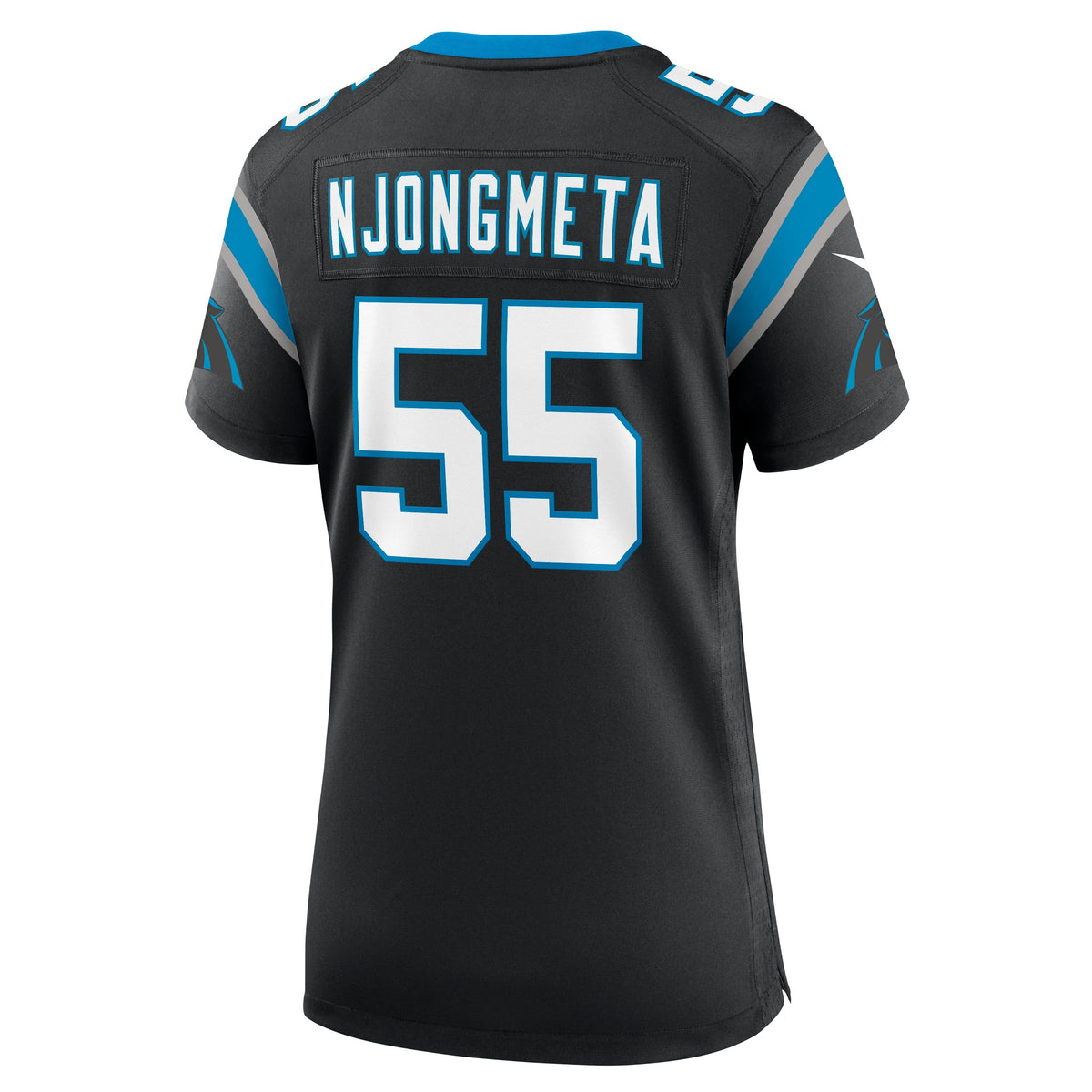 Women's Carolina Panthers Maema Njongmeta Nike Black Team Game Jersey