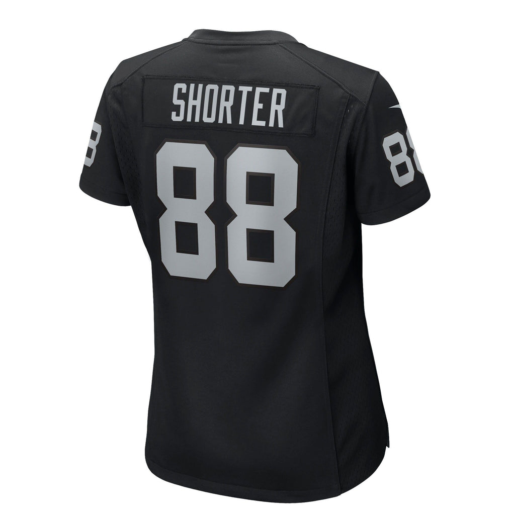 Women's Las Vegas Raiders Justin Shorter Nike Black Team Game Jersey