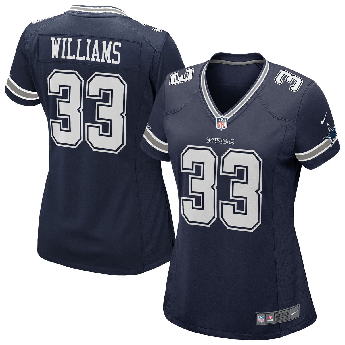 Women's Dallas Cowboys Javonte Williams Nike Navy Team Game Jersey