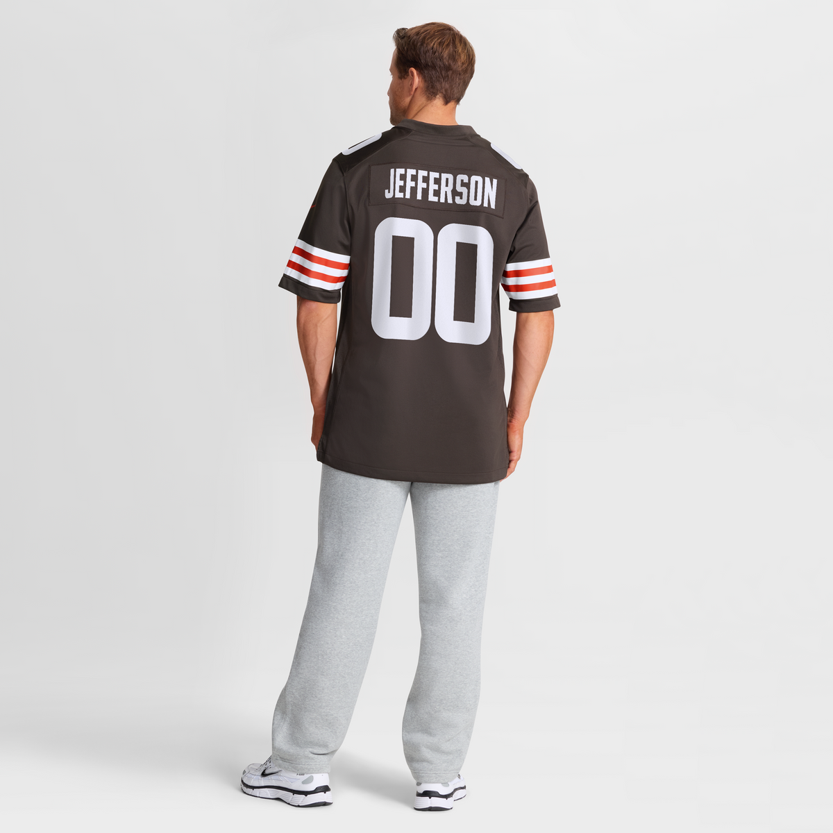 Men's Cleveland Browns Justin Jefferson Nike Brown Game Jersey